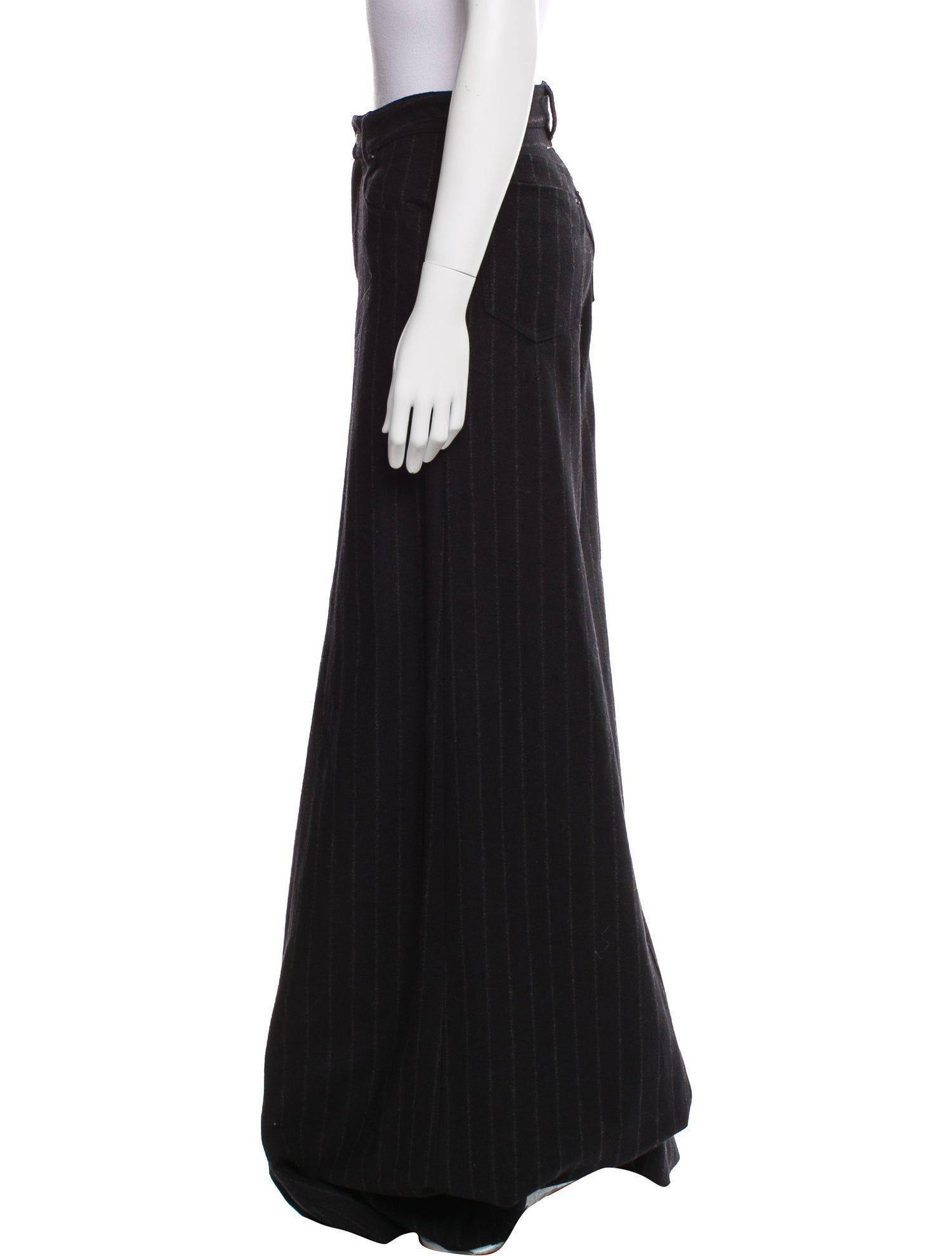 MM6 Maison Margiela Wool Wide Leg Pants