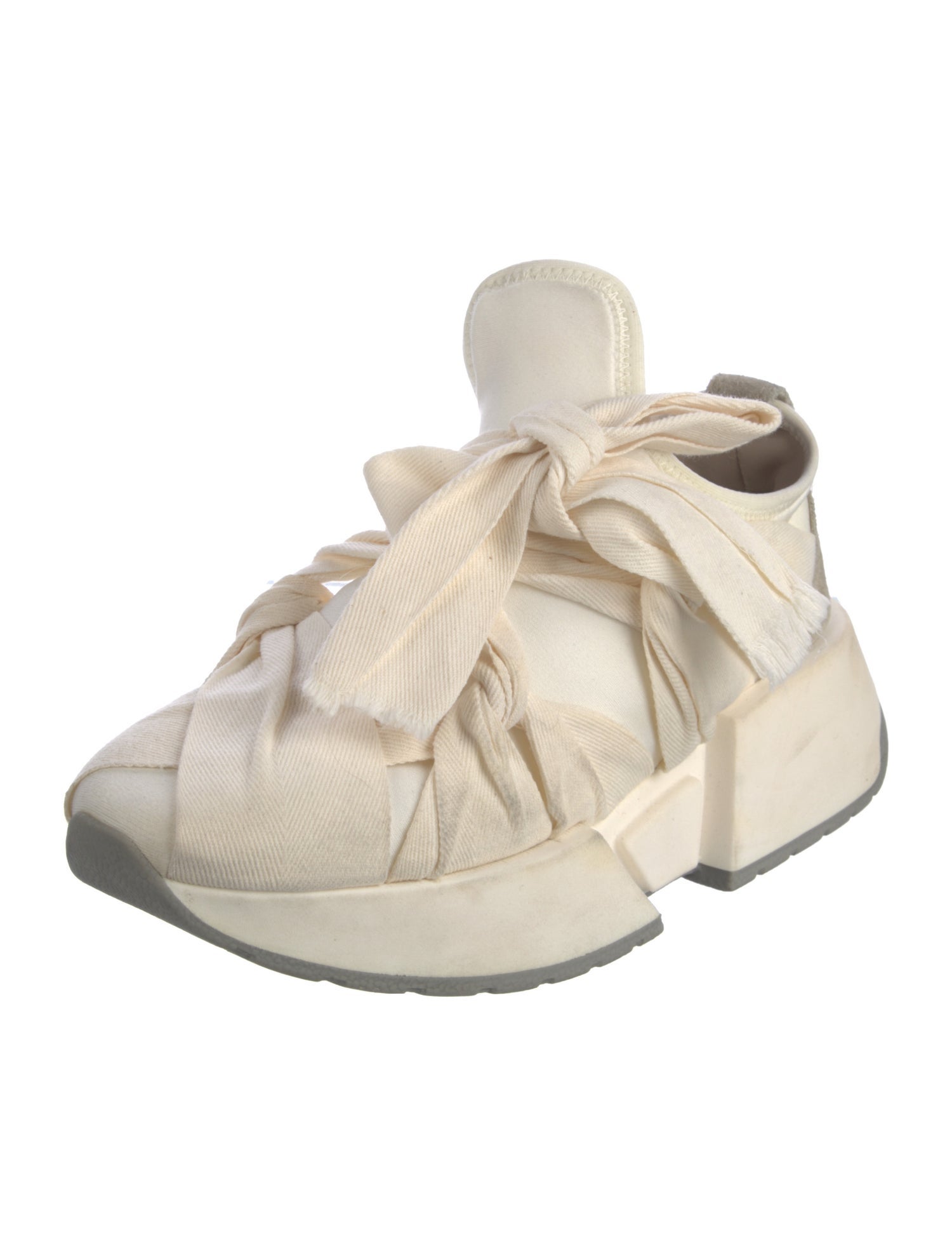 MM6 Maison Margiela Leather Bow Accents Sneakers