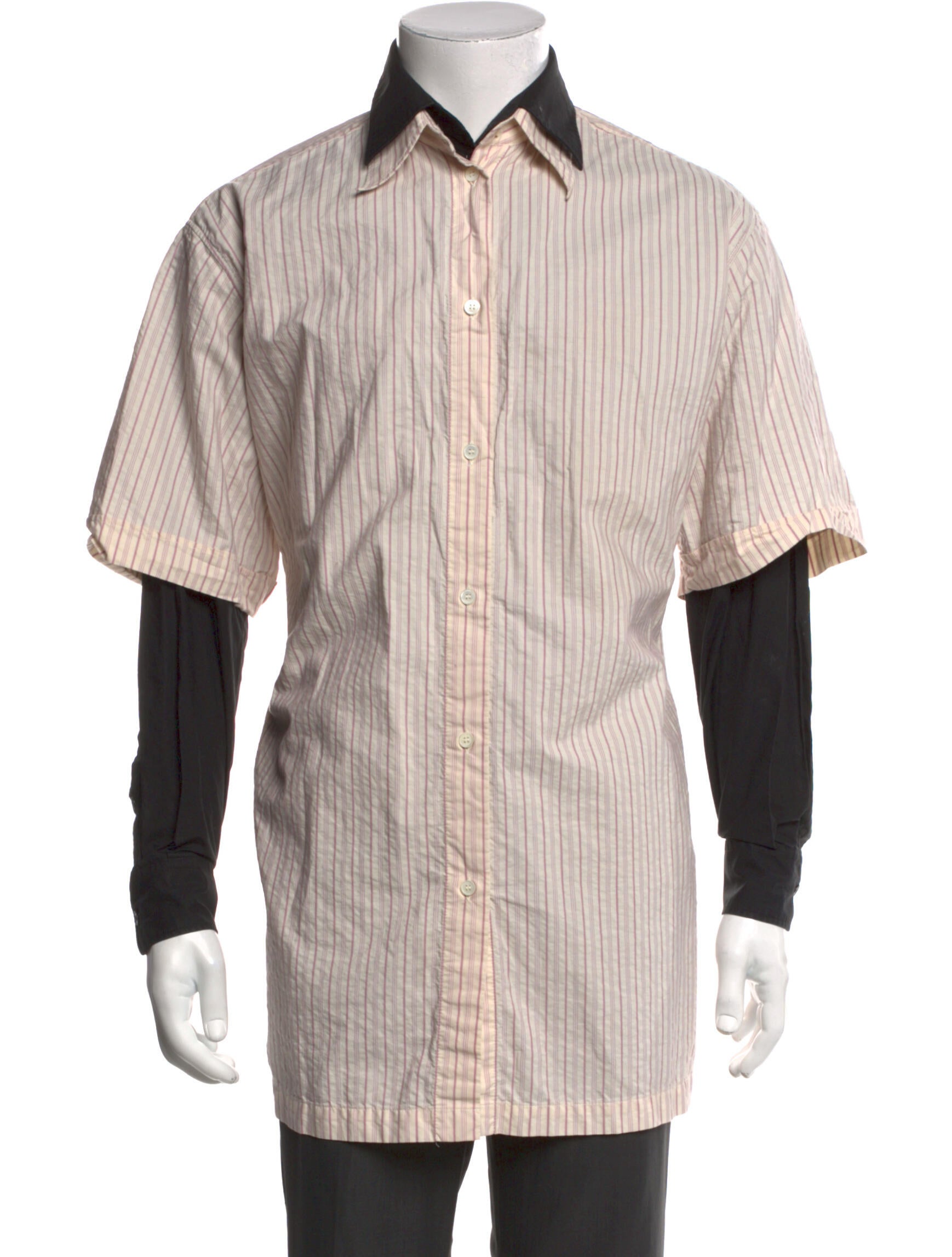 MM6 Maison Margiela Striped Long Sleeve Shirt