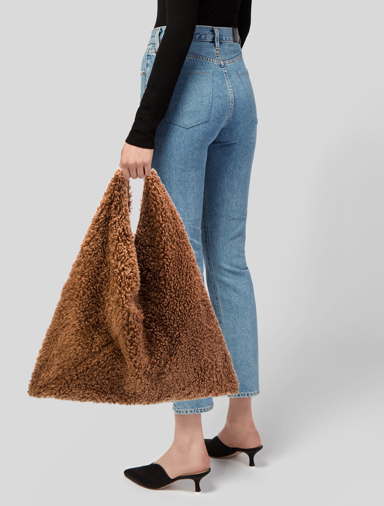 MM6 Maison Margiela Faux Fur Shoulder Bag