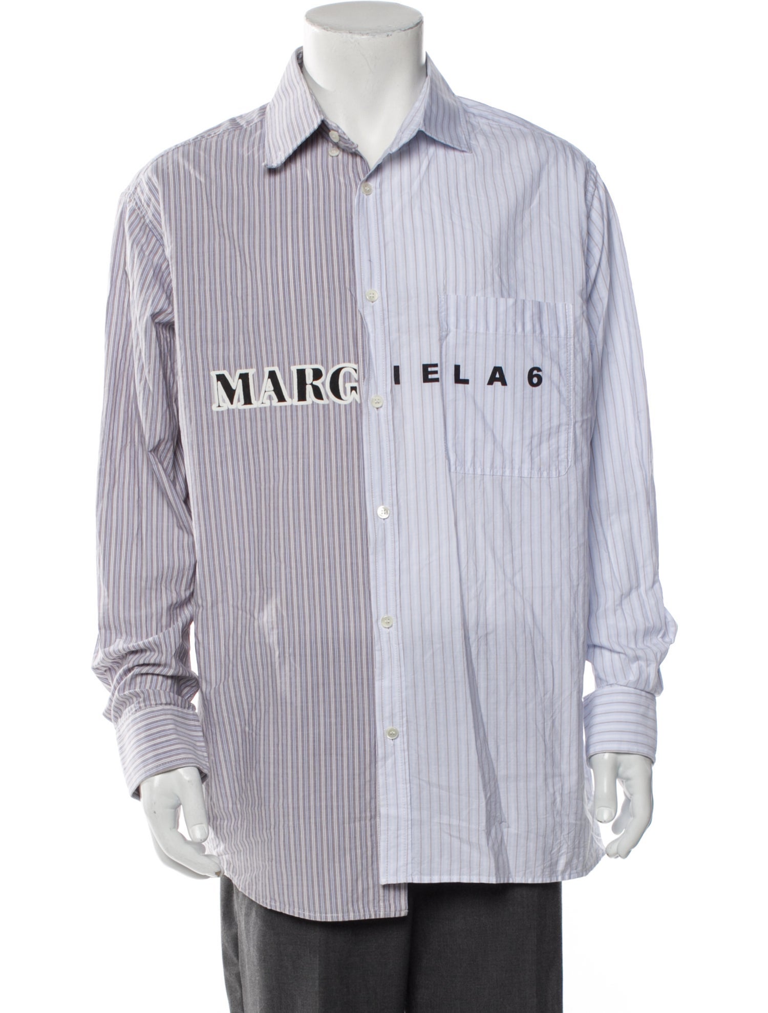 MM6 Maison Margiela Striped Long Sleeve Shirt