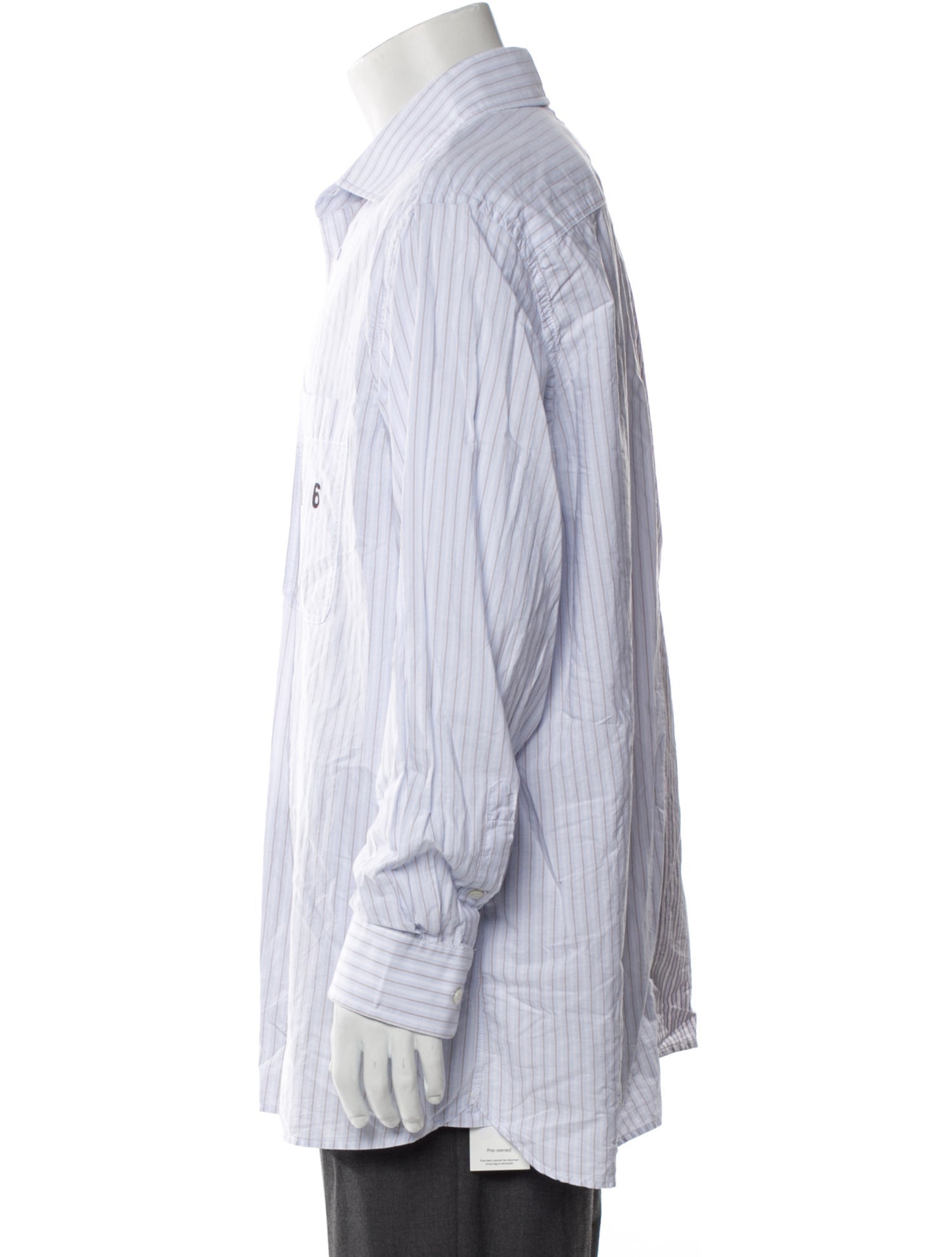 MM6 Maison Margiela Striped Long Sleeve Shirt