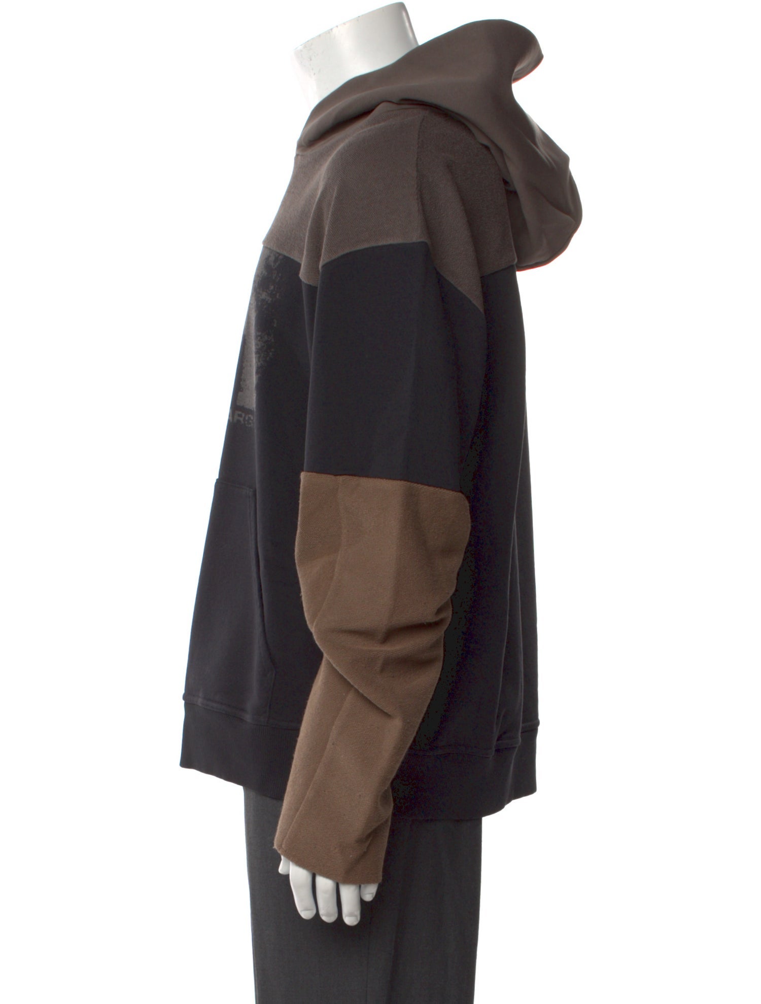 MM6 Maison Margiela Colorblock Pattern Crew Neck Hoodie w/ Tags