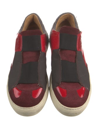MM6 Maison Margiela Suede Colorblock Pattern Sneakers