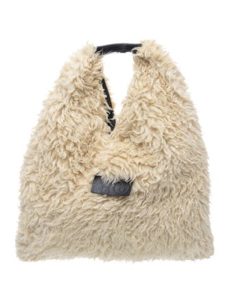 MM6 Maison Margiela Shearling Top Handle Bag