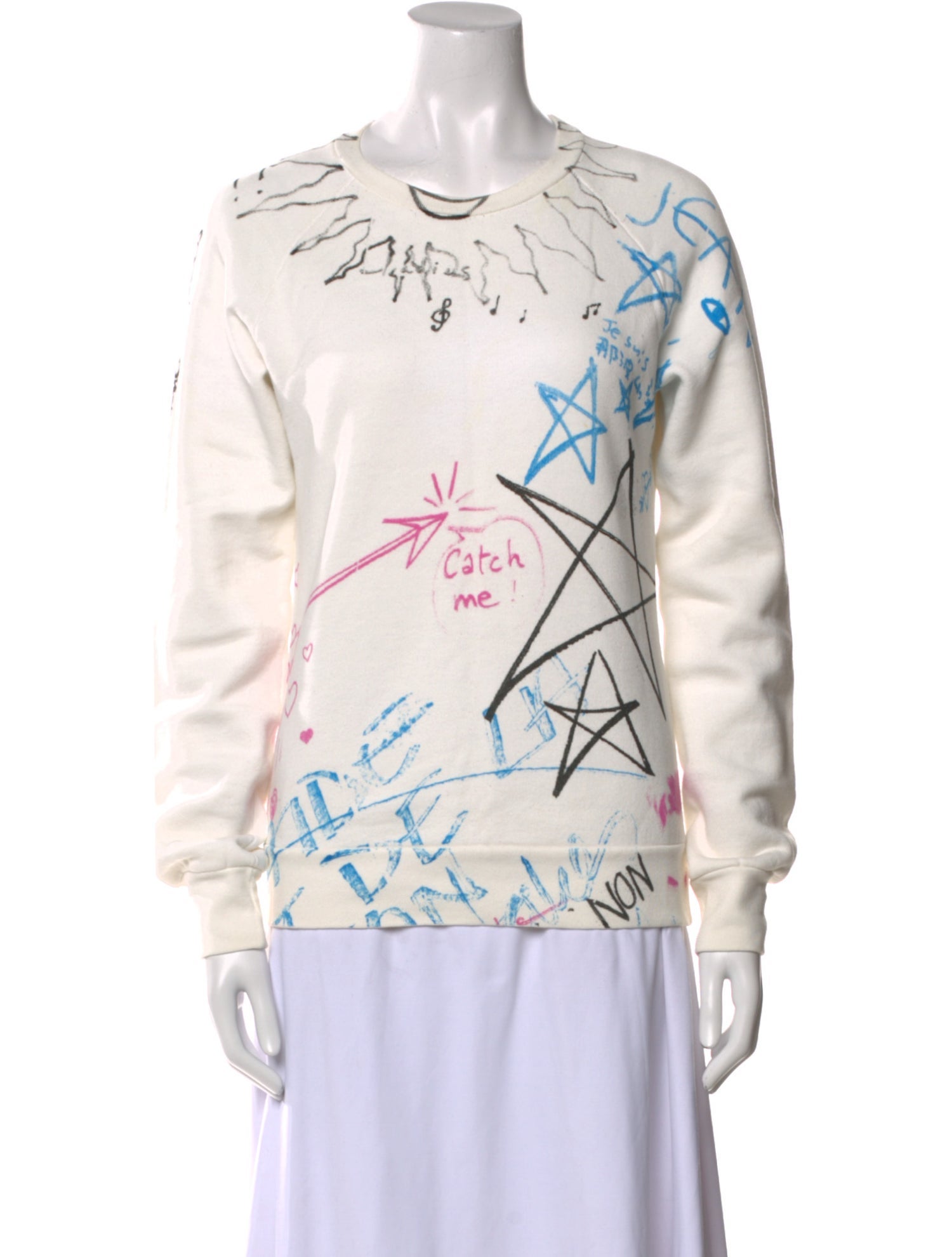 MM6 Maison Margiela Printed Crew Neck Sweater