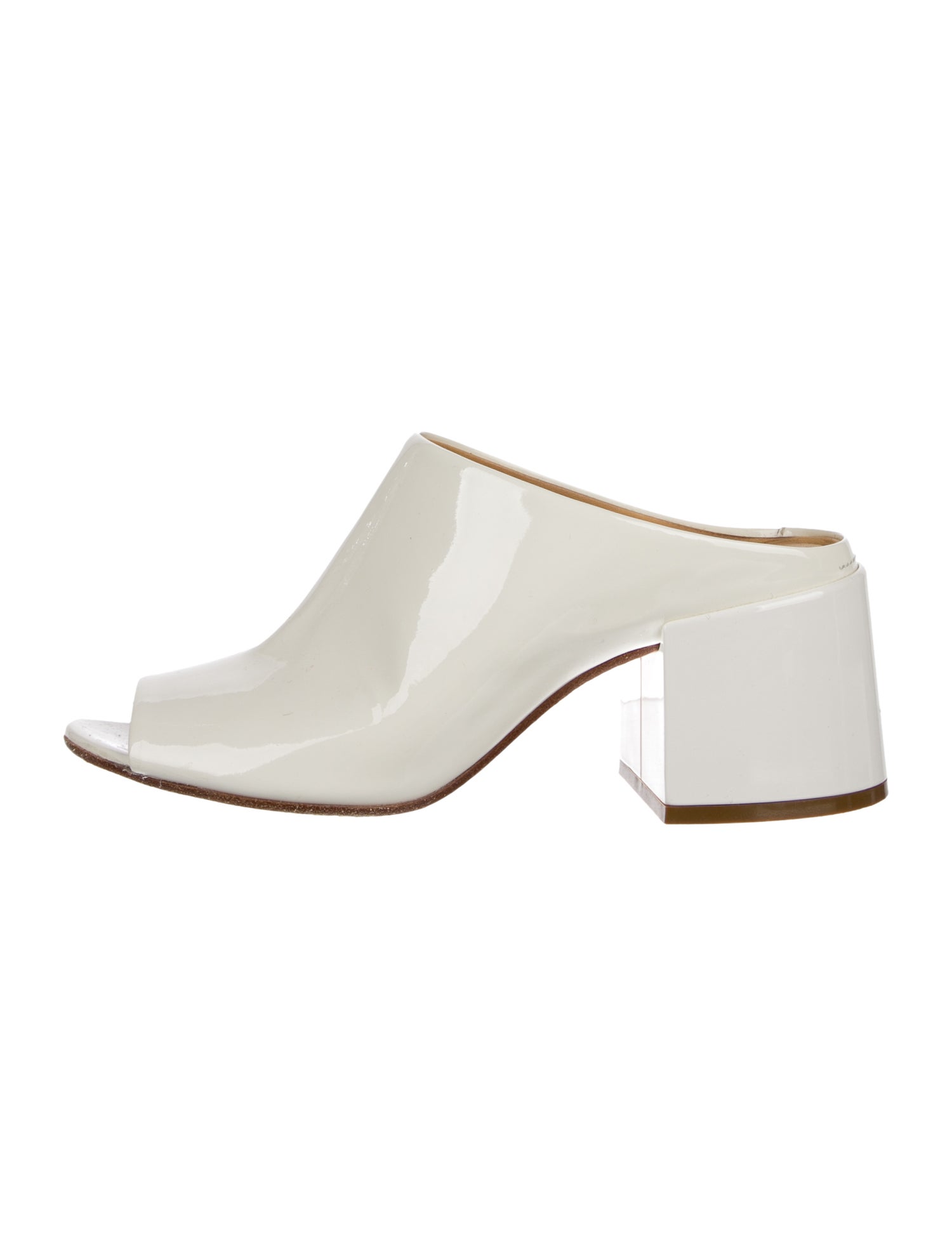 MM6 Maison Margiela Patent Leather Slides