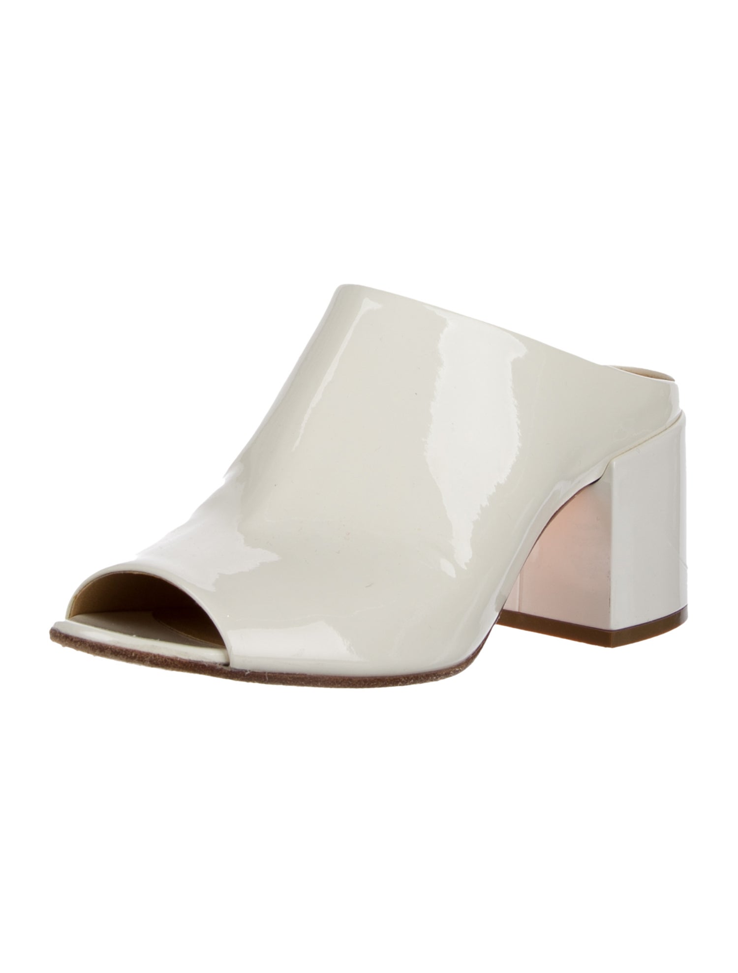 MM6 Maison Margiela Patent Leather Slides