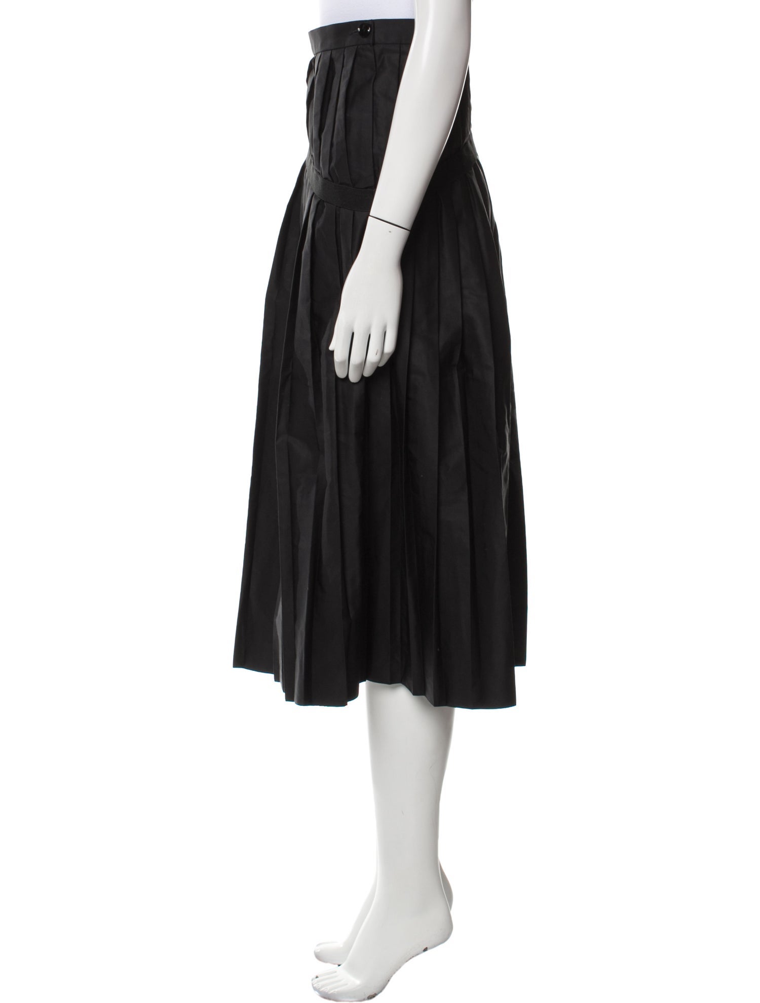 MM6 Maison Margiela Pleated Accents Midi Length Skirt w/ Tags