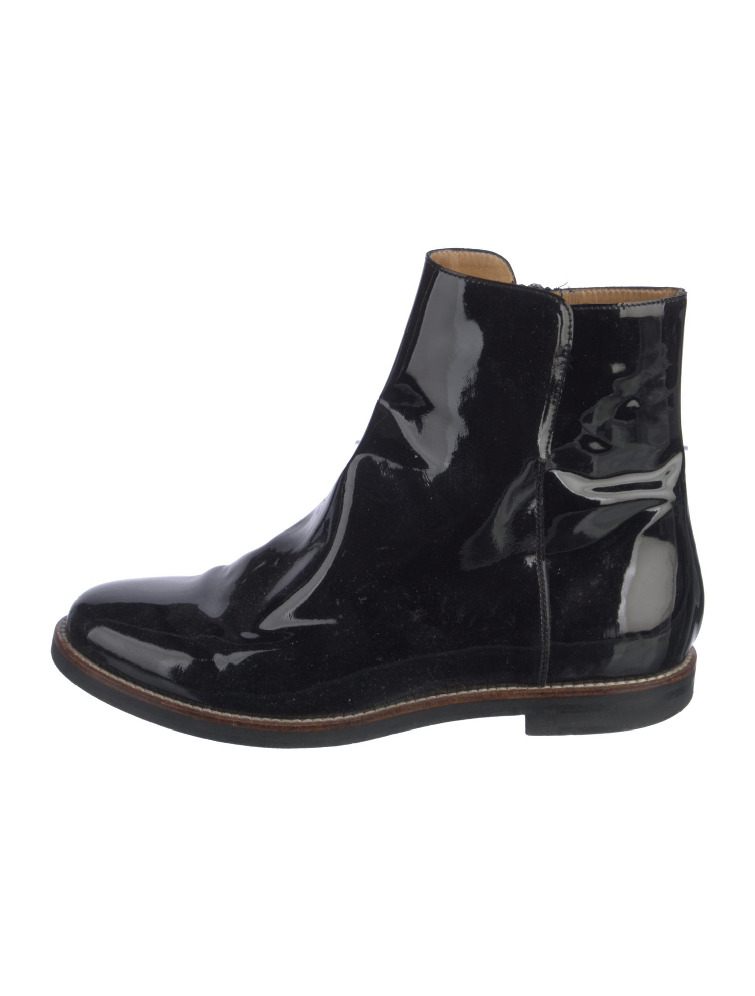MM6 Maison Margiela Patent Leather Boots