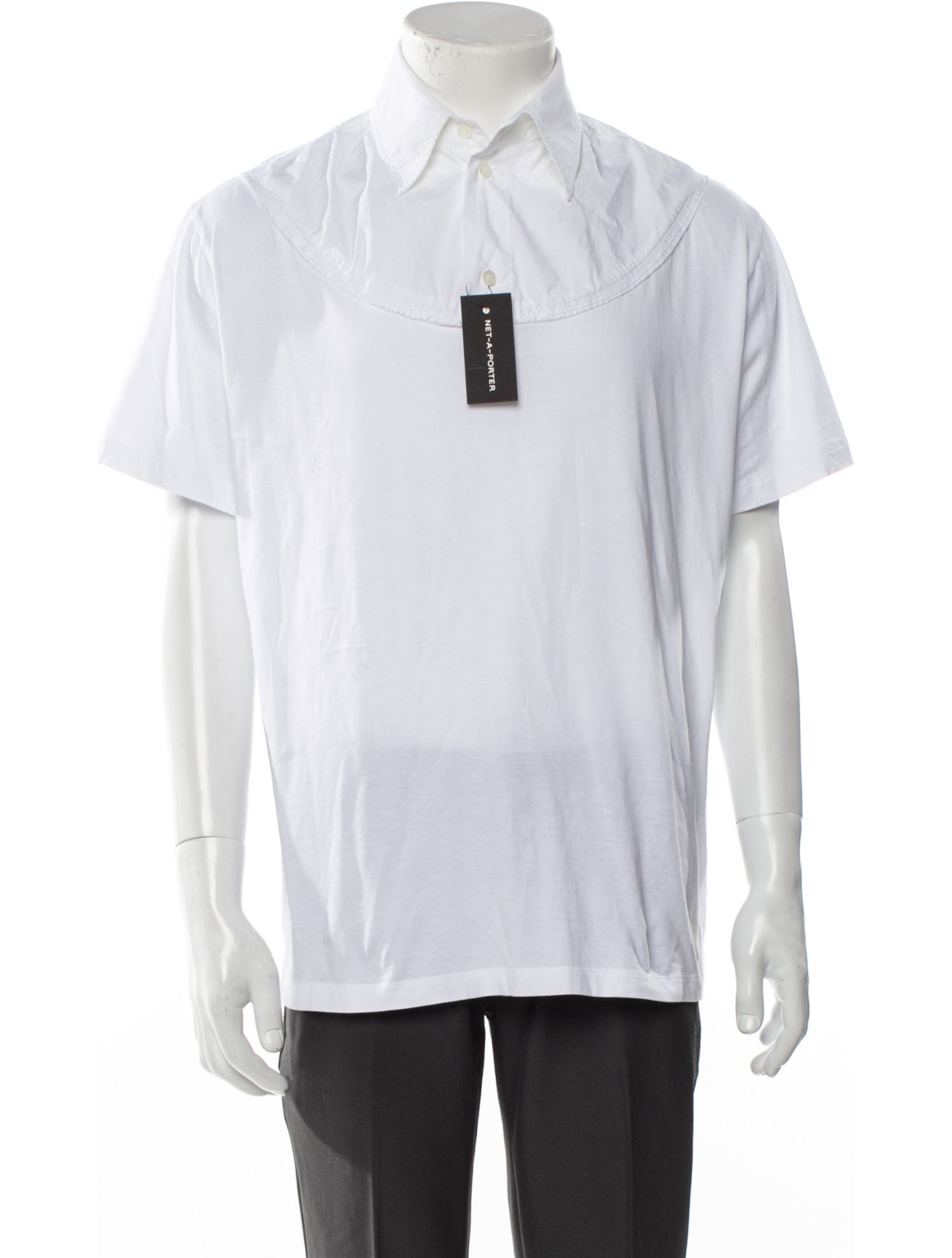 MM6 Maison Margiela Collar Short Sleeve Polo Shirt