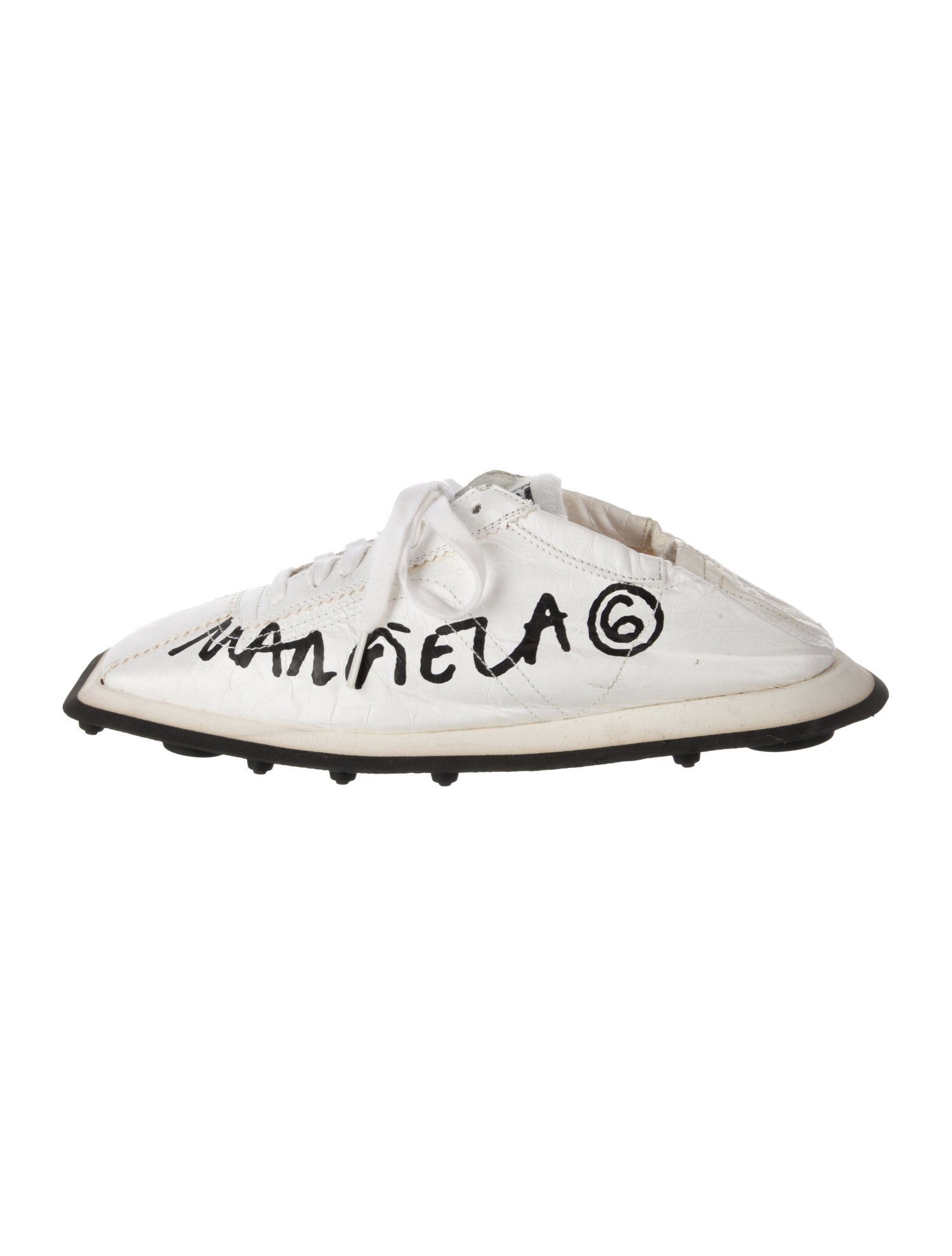 MM6 Maison Margiela Leather Printed Sneakers