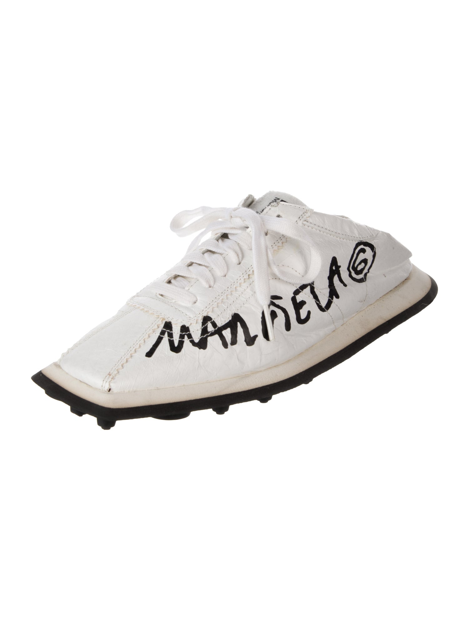 MM6 Maison Margiela Leather Printed Sneakers