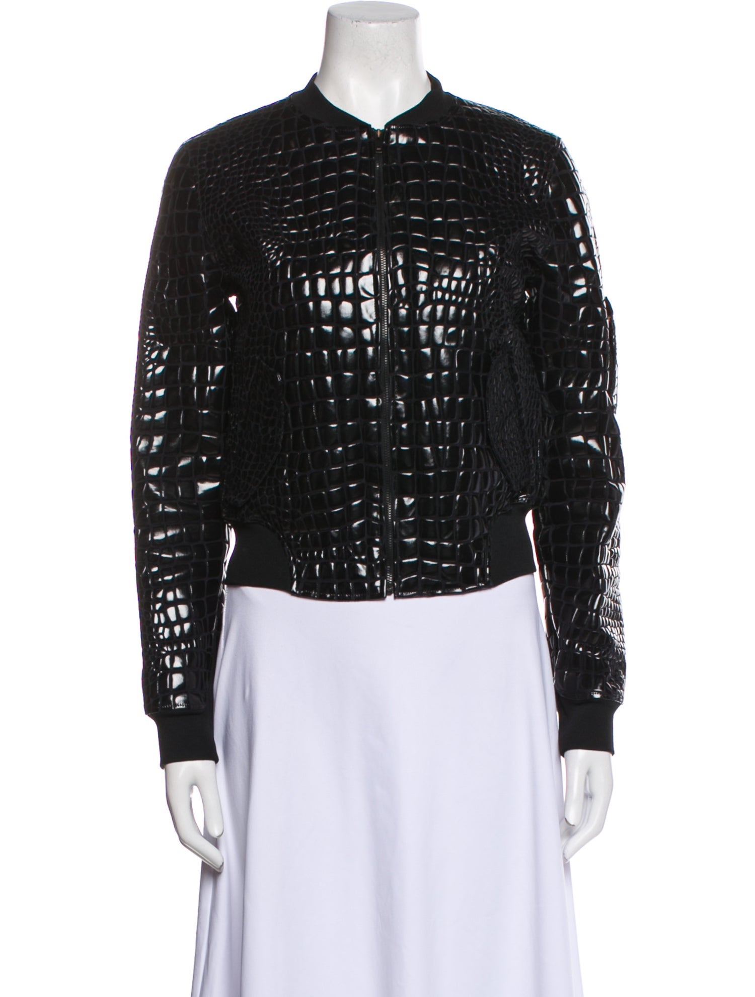 MM6 Maison Margiela Printed Biker Jacket