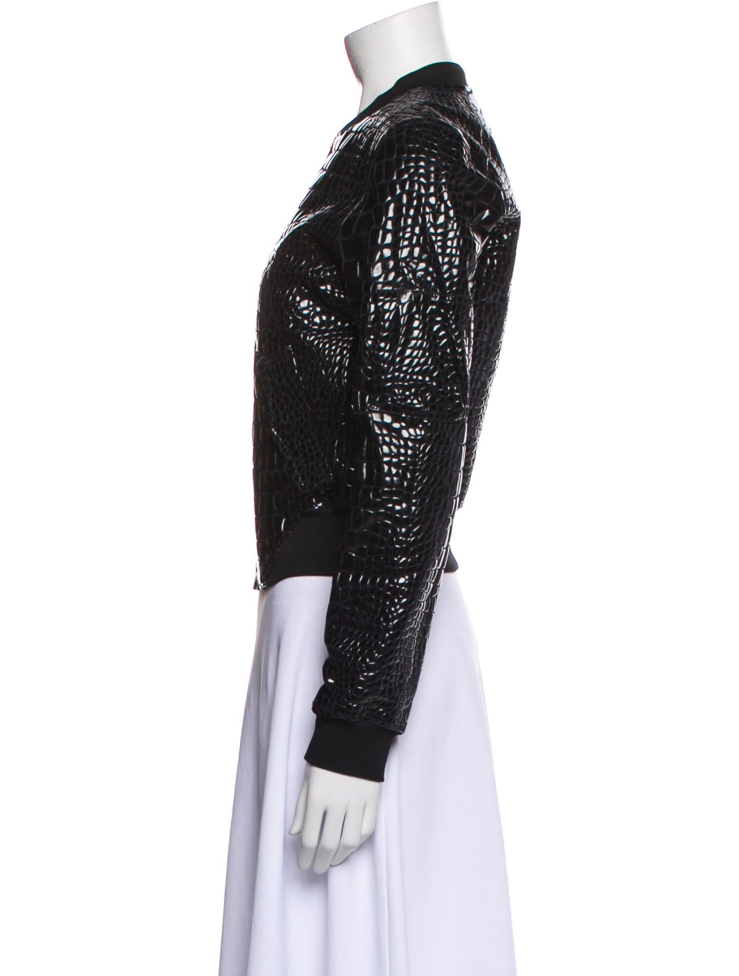 MM6 Maison Margiela Printed Biker Jacket