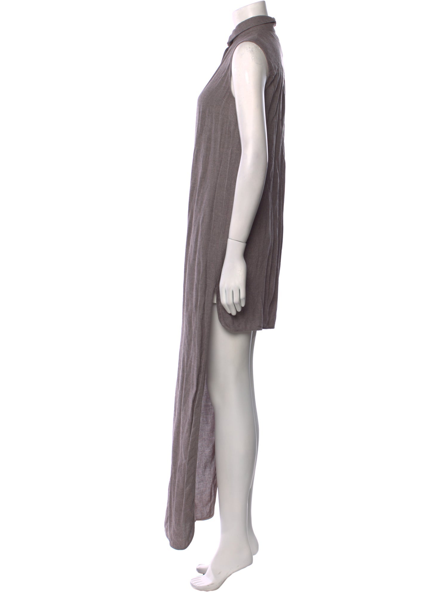 MM6 Maison Margiela Suede Long Dress