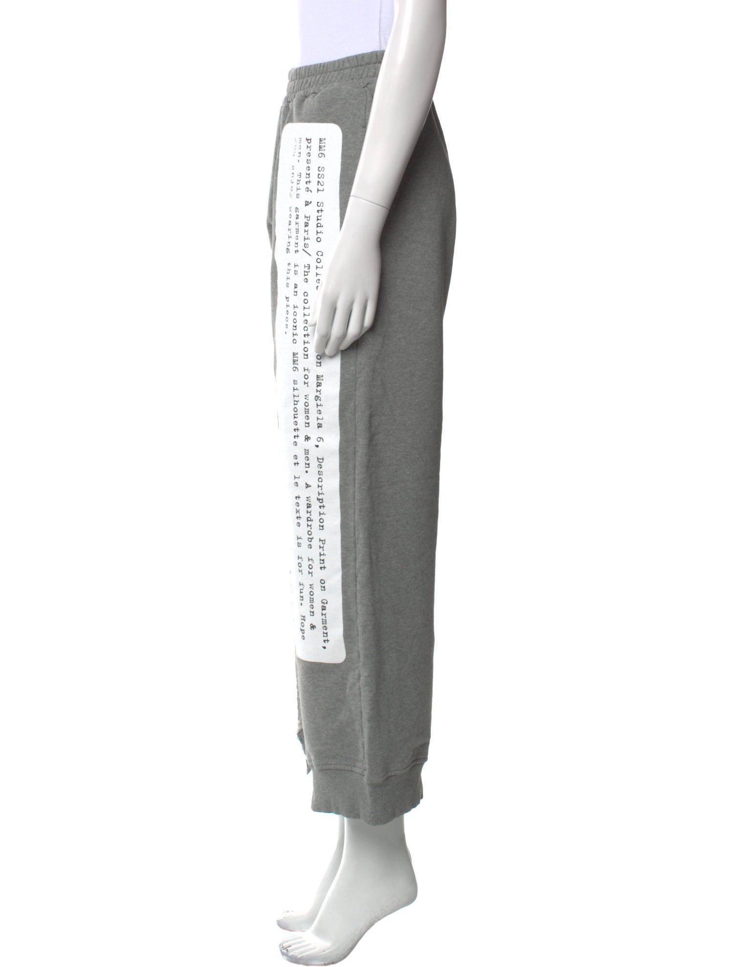 MM6 Maison Margiela Graphic Print Straight Leg Pants