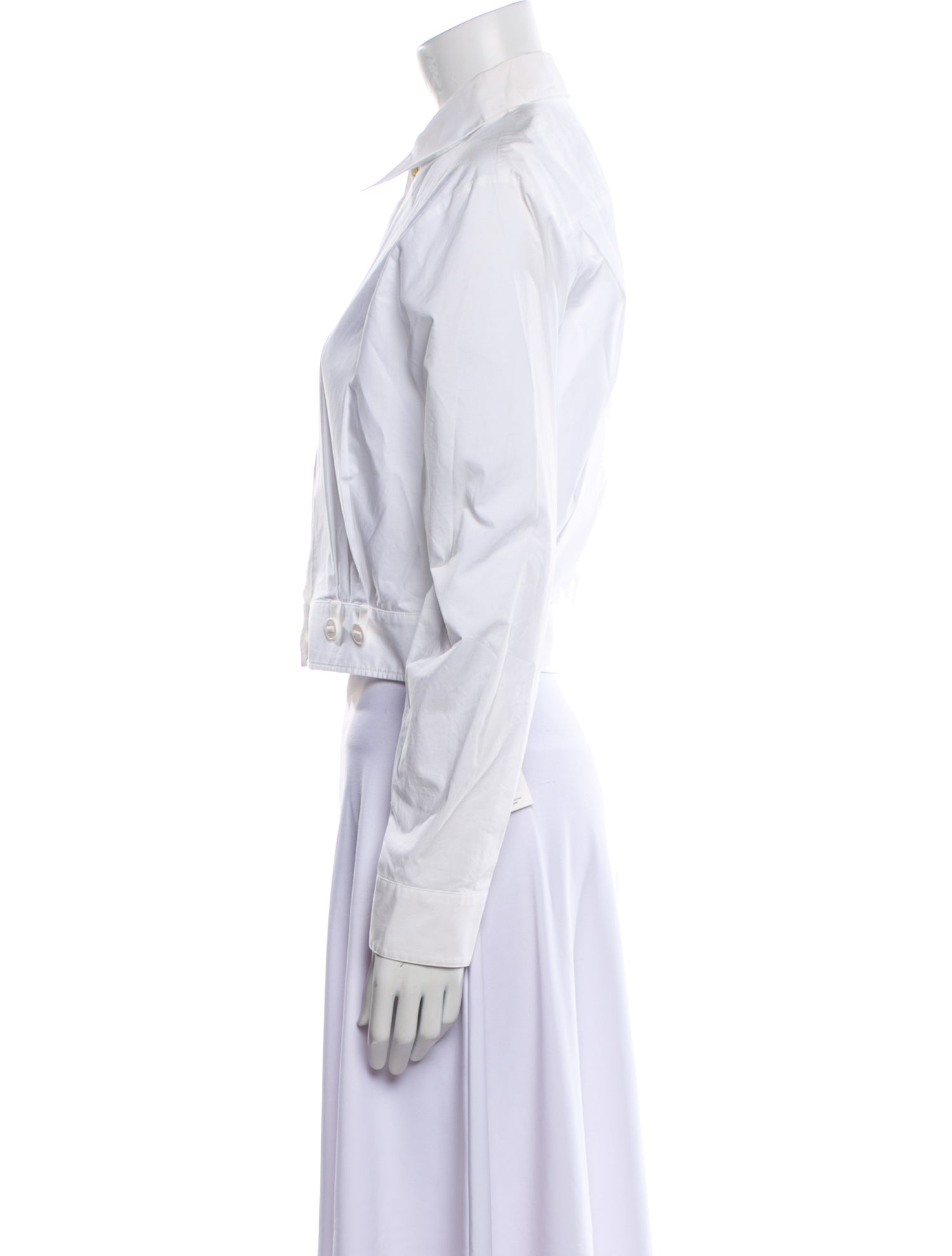 MM6 Maison Margiela Long Sleeve Crop Top