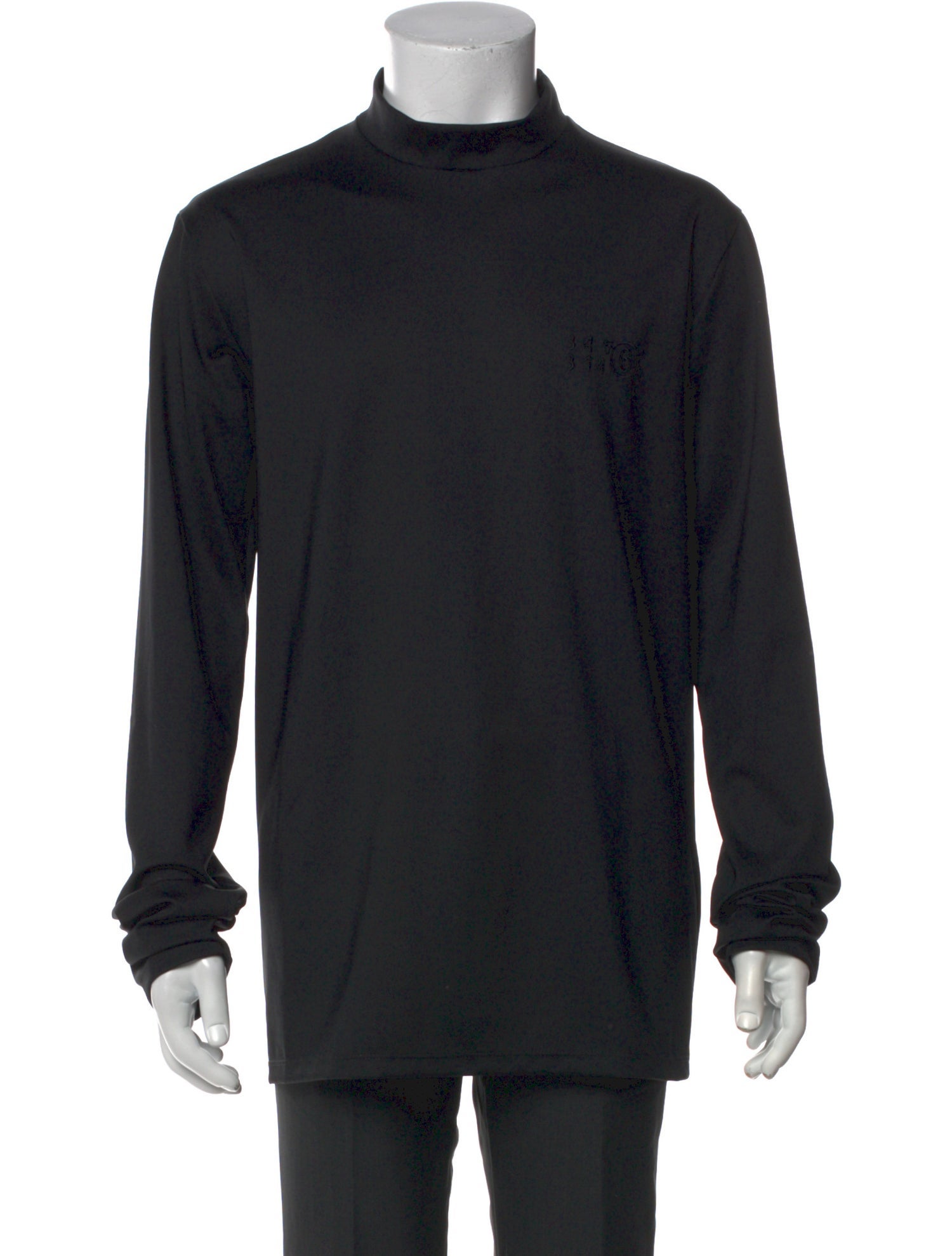 MM6 Maison Margiela Mock Neck Long Sleeve T-Shirt w/ Tags