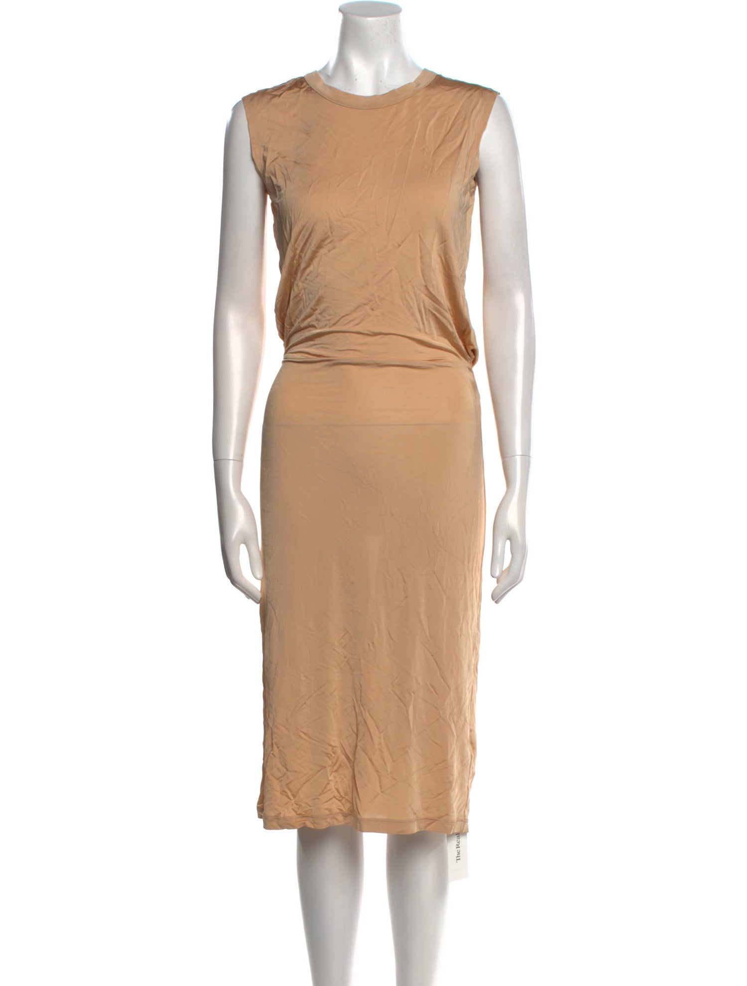 MM6 Maison Margiela Crew Neck Midi Length Dress