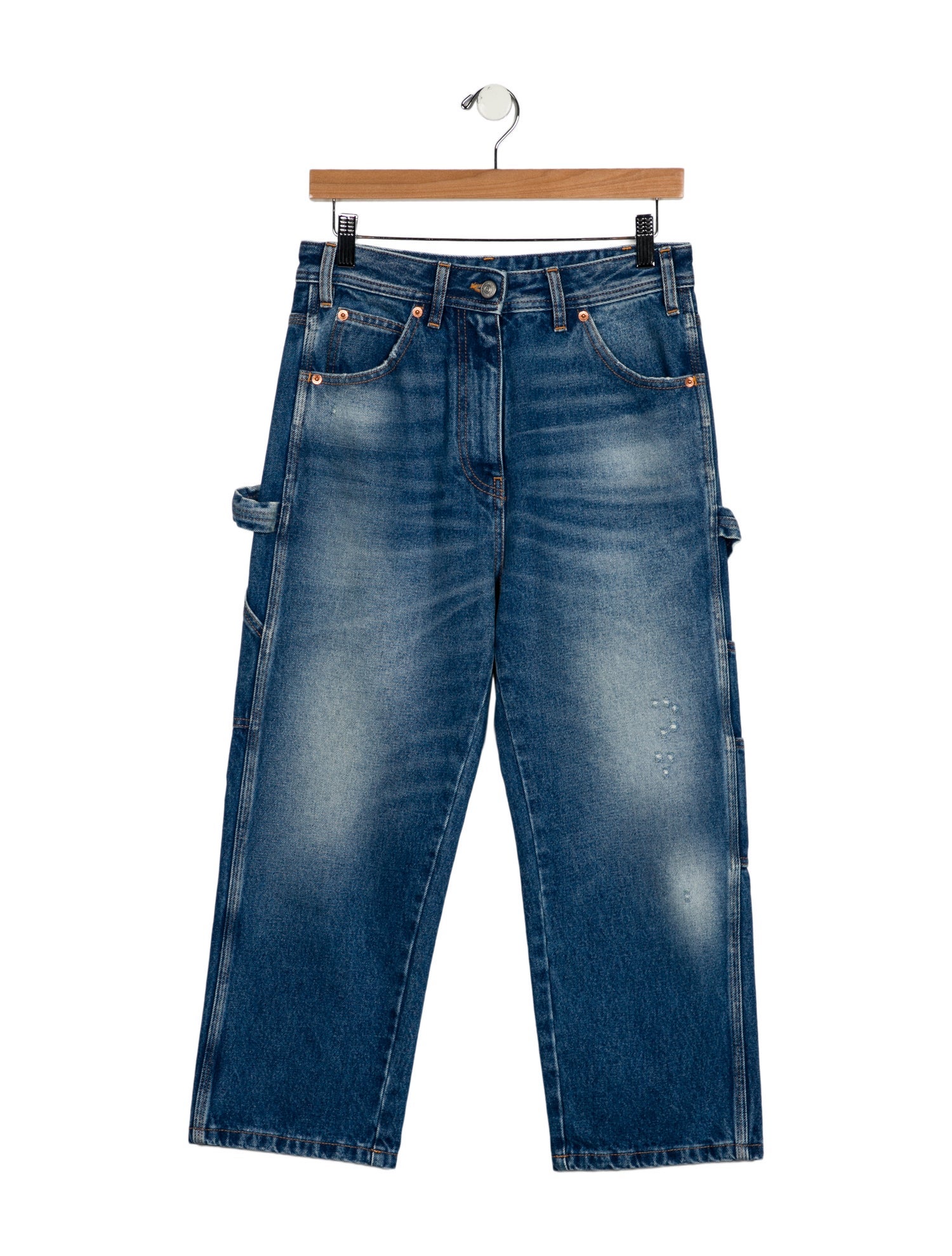 MM6 Maison Margiela High-Rise Straight Leg Jeans