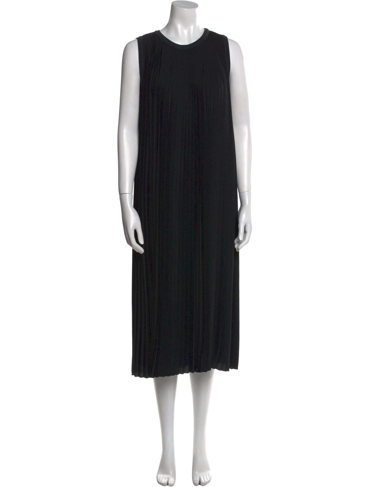 MM6 Maison Margiela Crew Neck Midi Length Dress