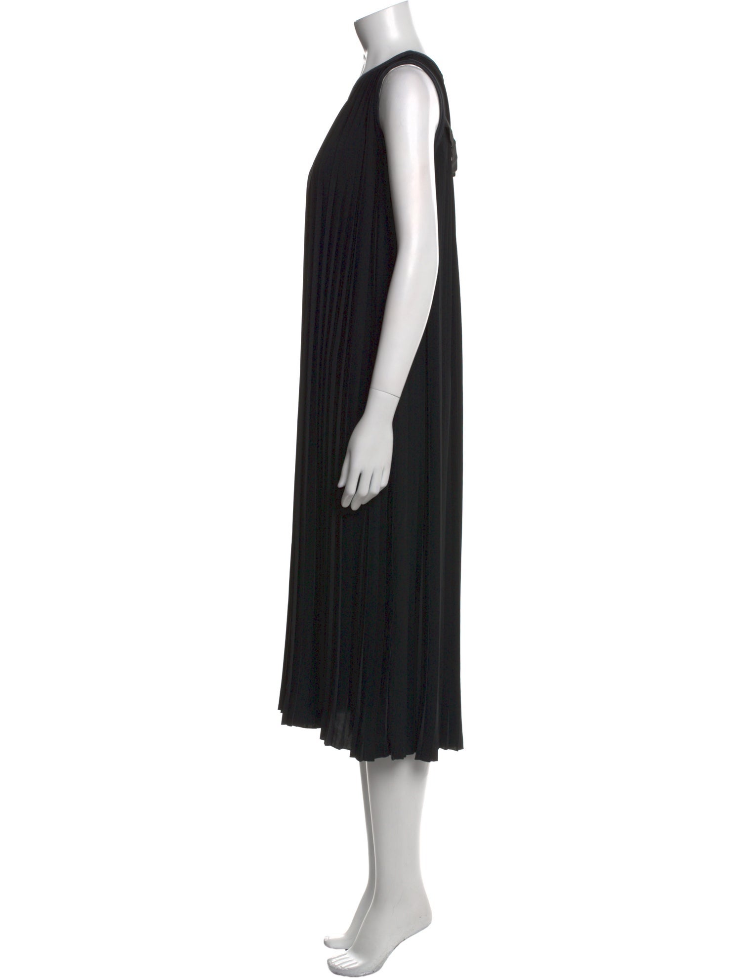 MM6 Maison Margiela Crew Neck Midi Length Dress