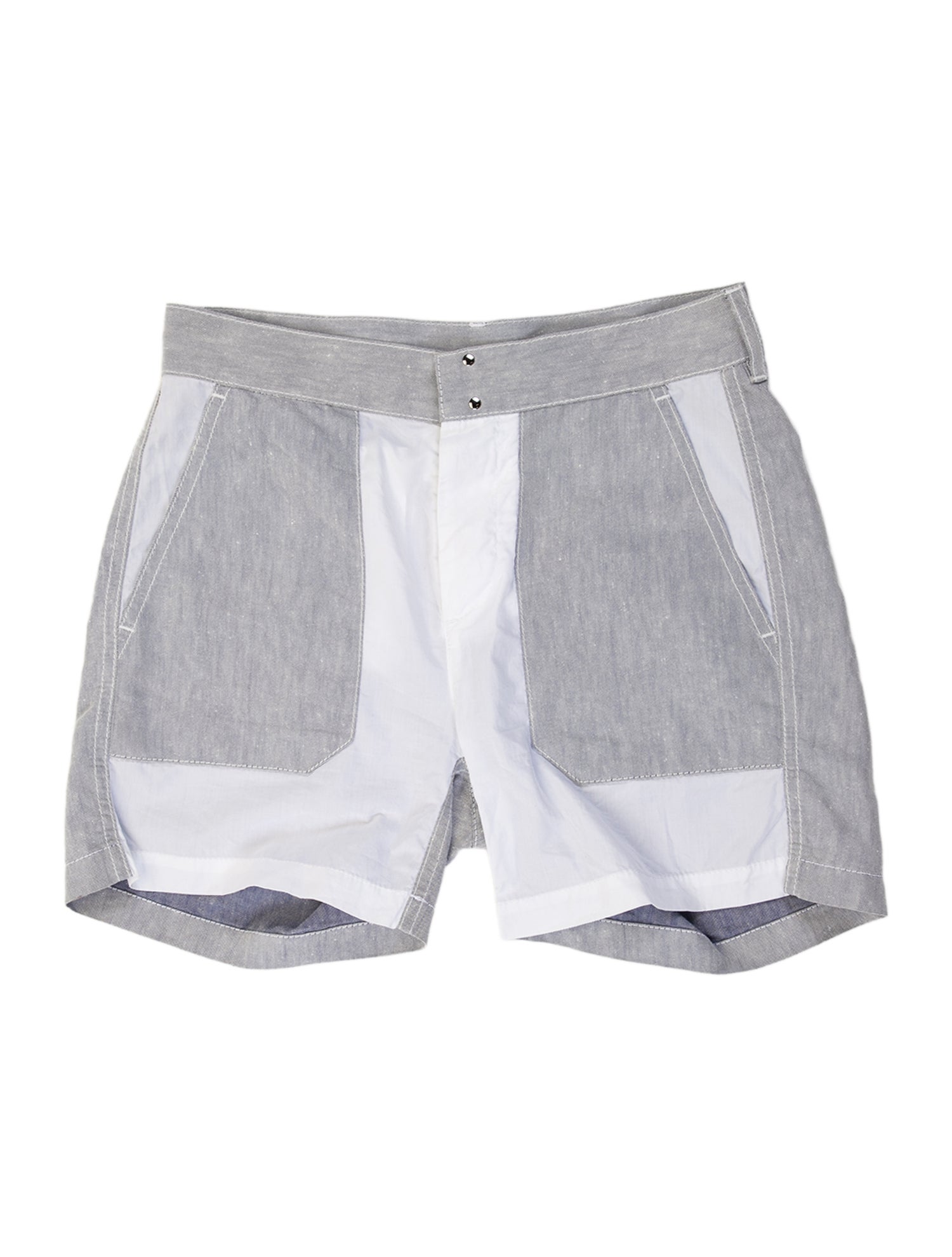 MM6 Maison Margiela Colorblock Pattern Mini Shorts