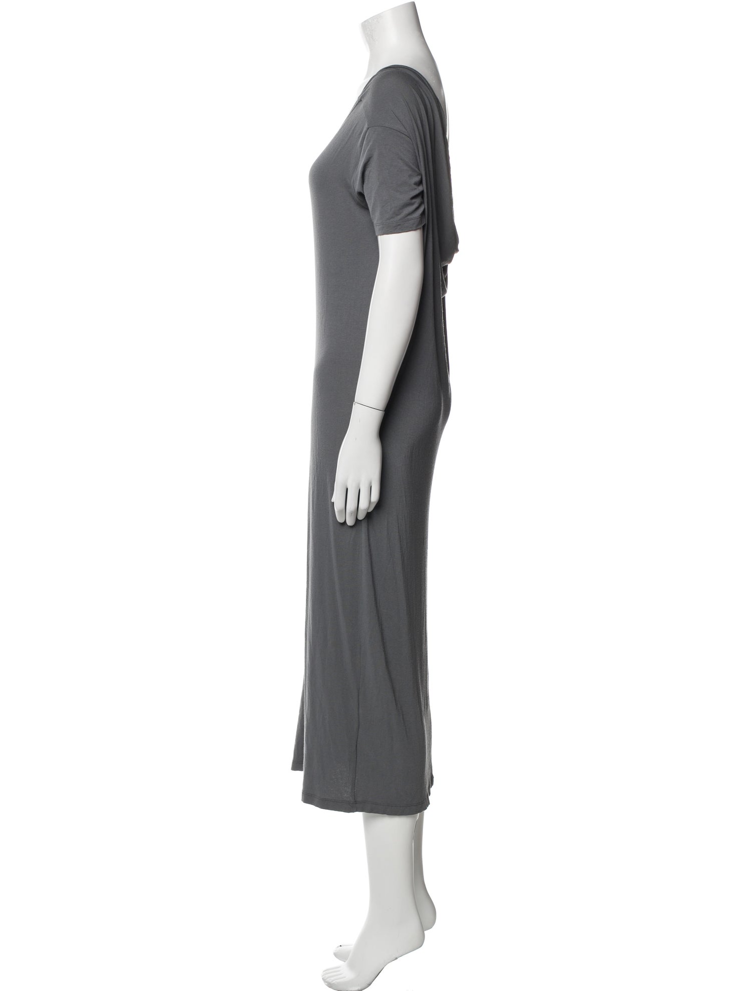 MM6 Maison Margiela Scoop Neck Knee-Length Dress