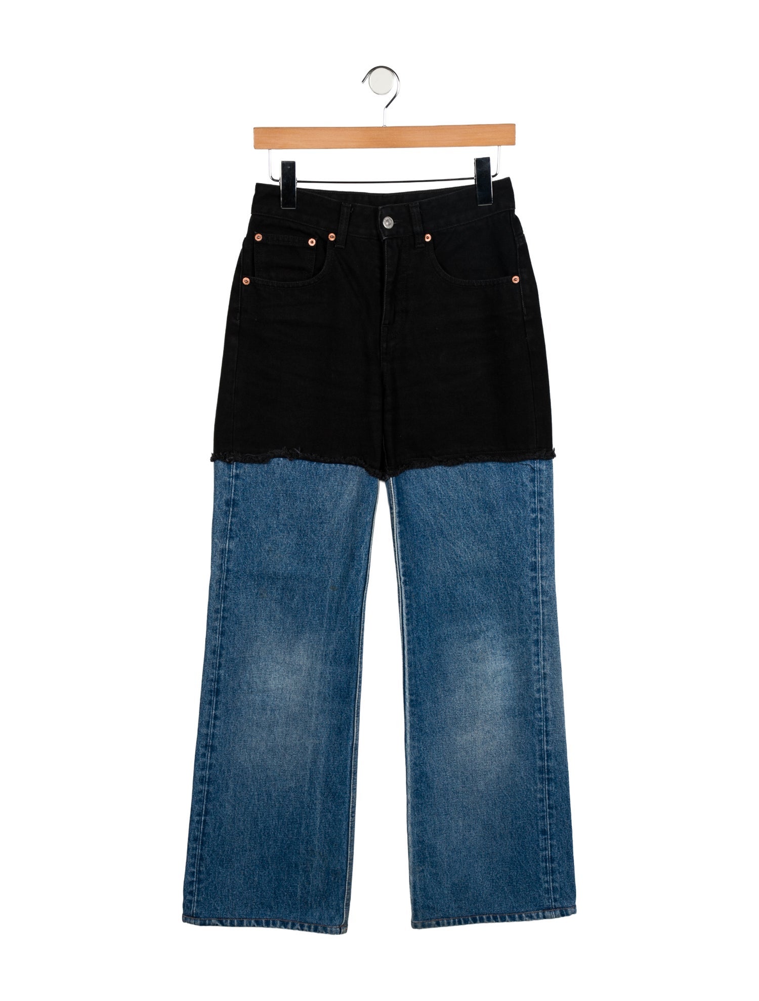 MM6 Maison Margiela Mid-Rise Wide Leg Jeans