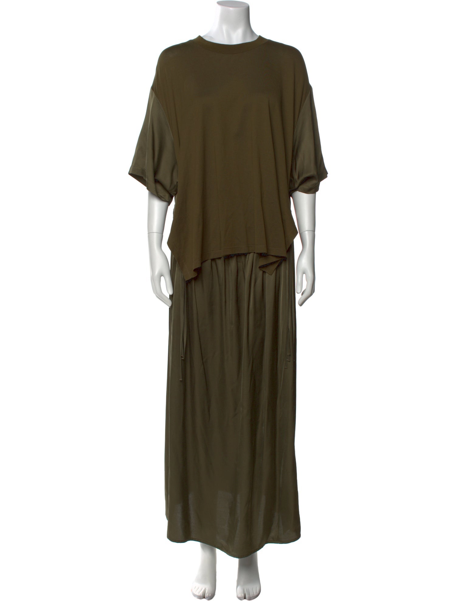 MM6 Maison Margiela Crew Neck Long Dress