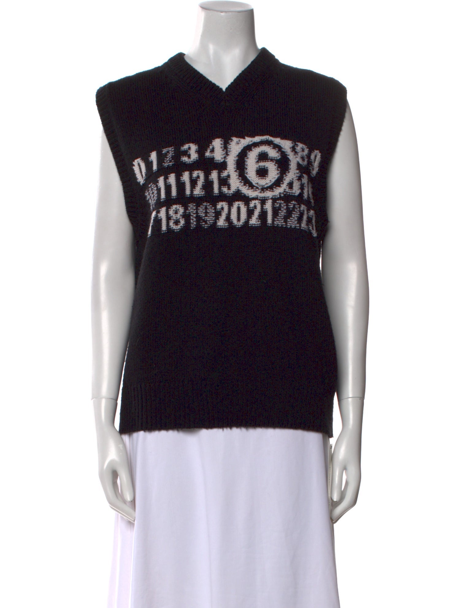 MM6 Maison Margiela Virgin Wool Printed Sweater