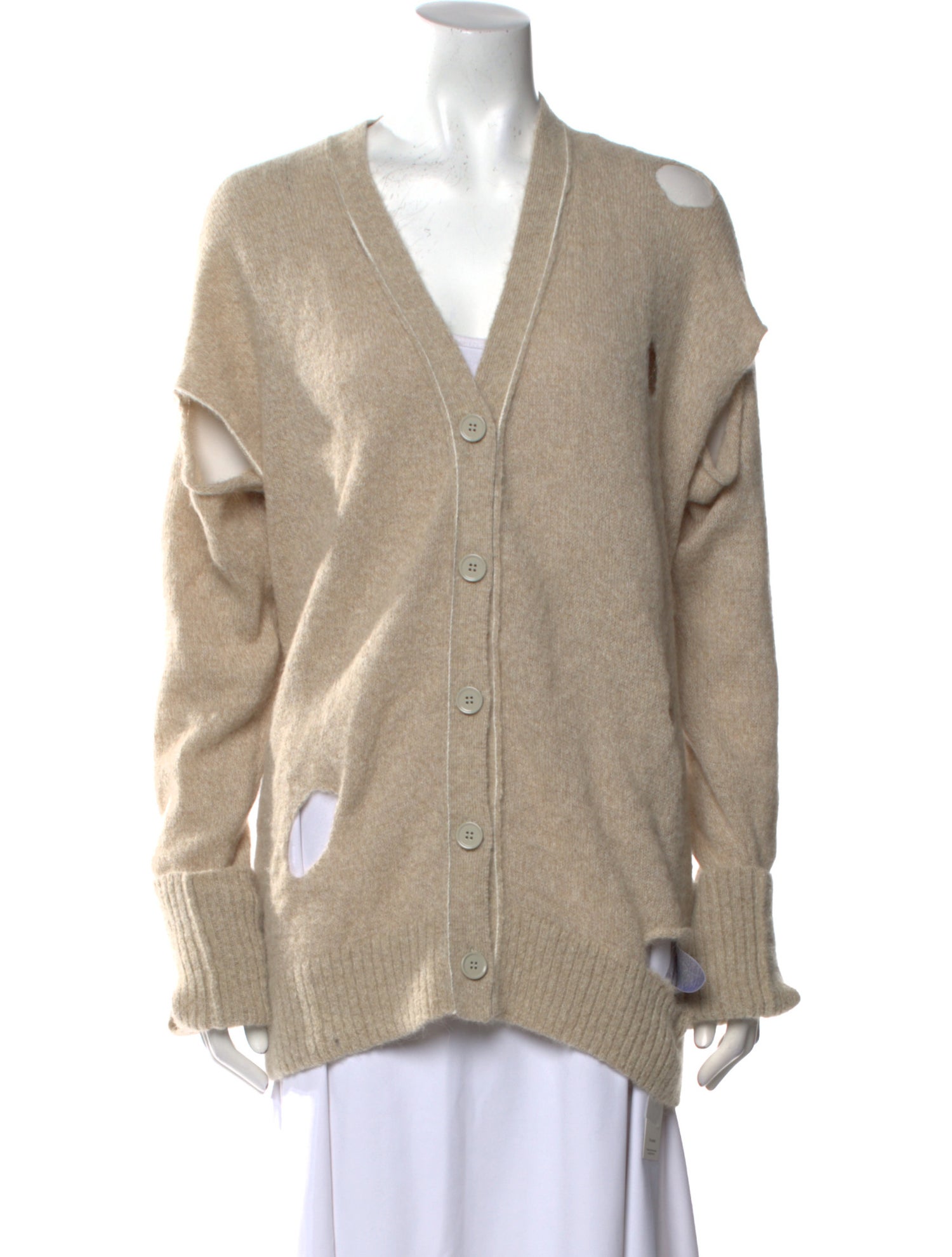 MM6 Maison Margiela Alpaca V-Neck Sweater