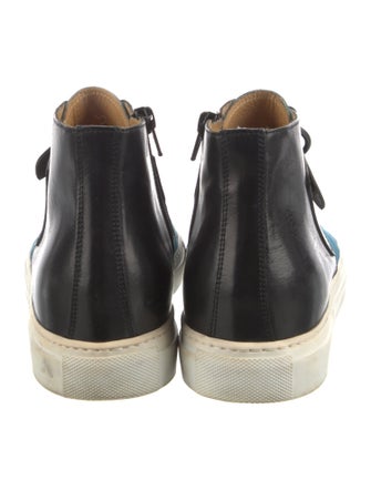 MM6 Maison Margiela Suede Colorblock Pattern Sneakers