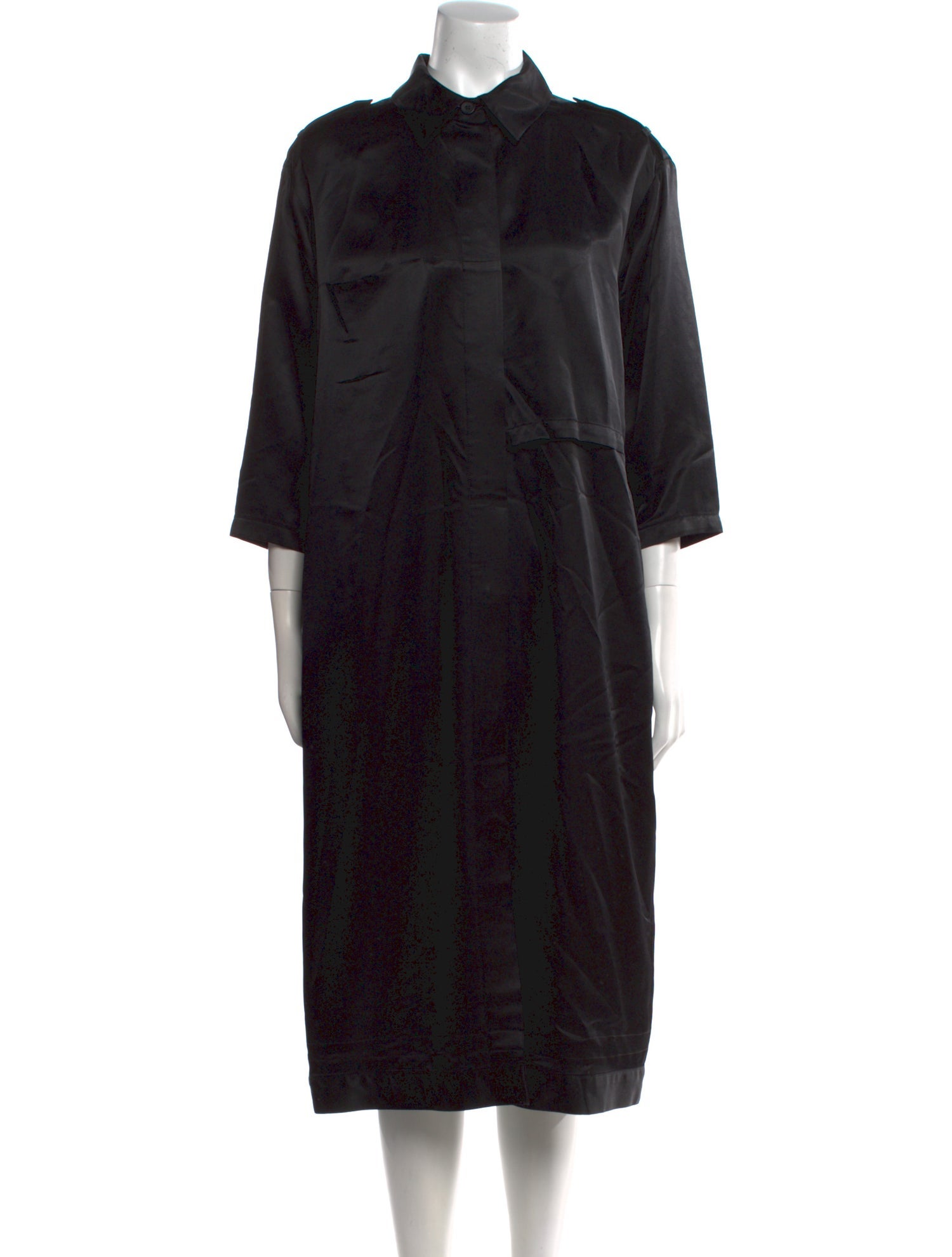 MM6 Maison Margiela Satin Midi Length Dress