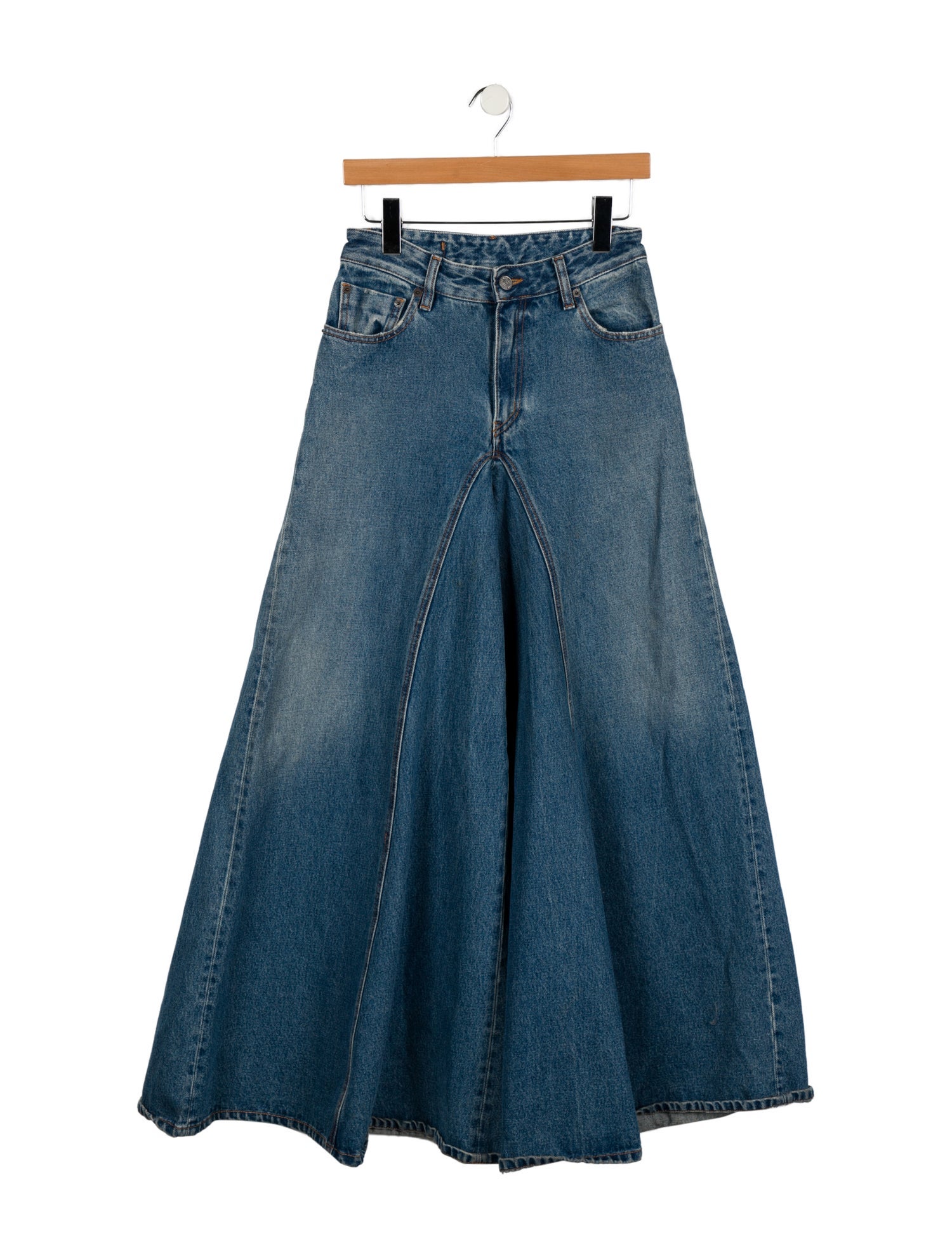 MM6 Maison Margiela Mid-Rise Wide Leg Jeans