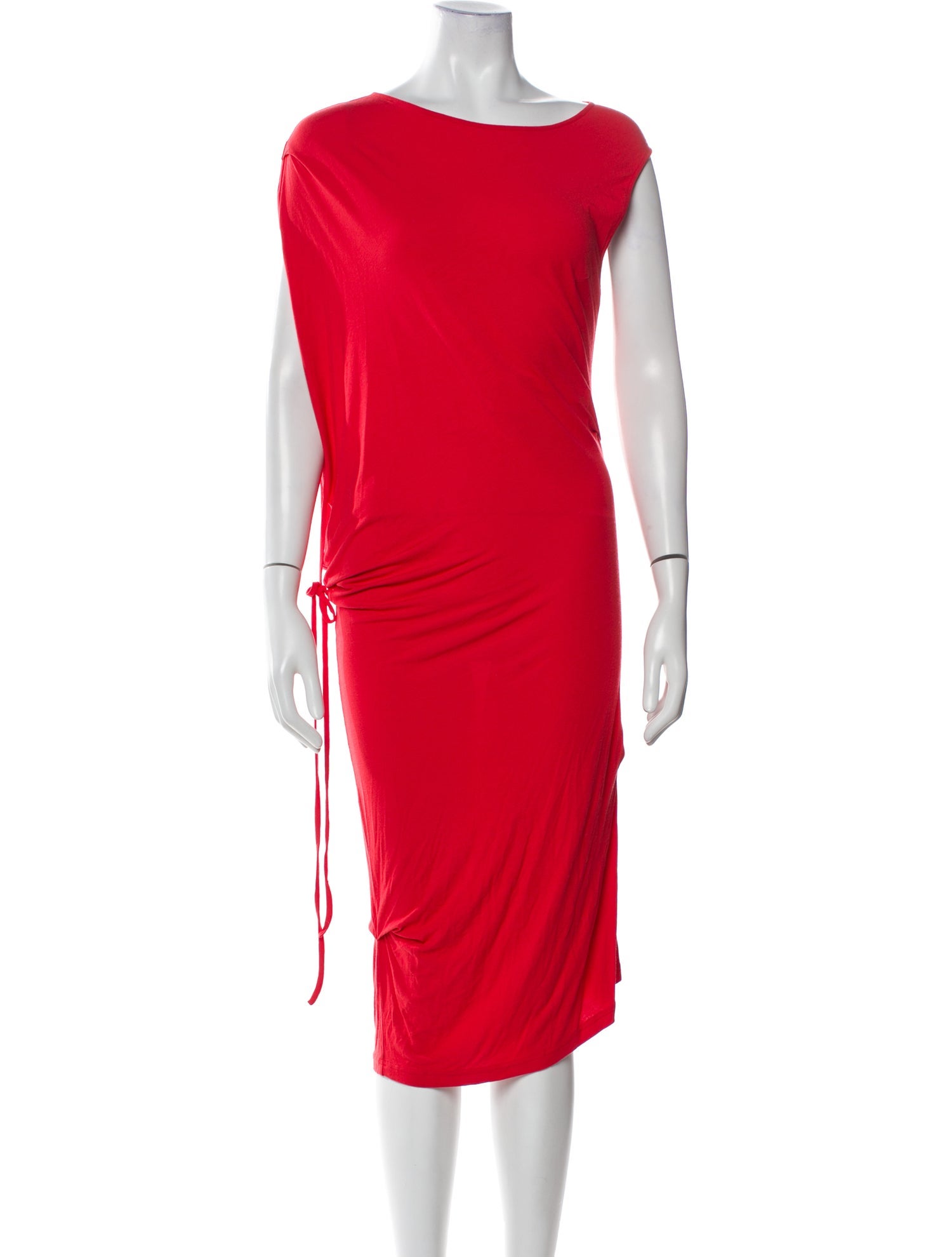 MM6 Maison Margiela Bateau Neckline Midi Length Dress