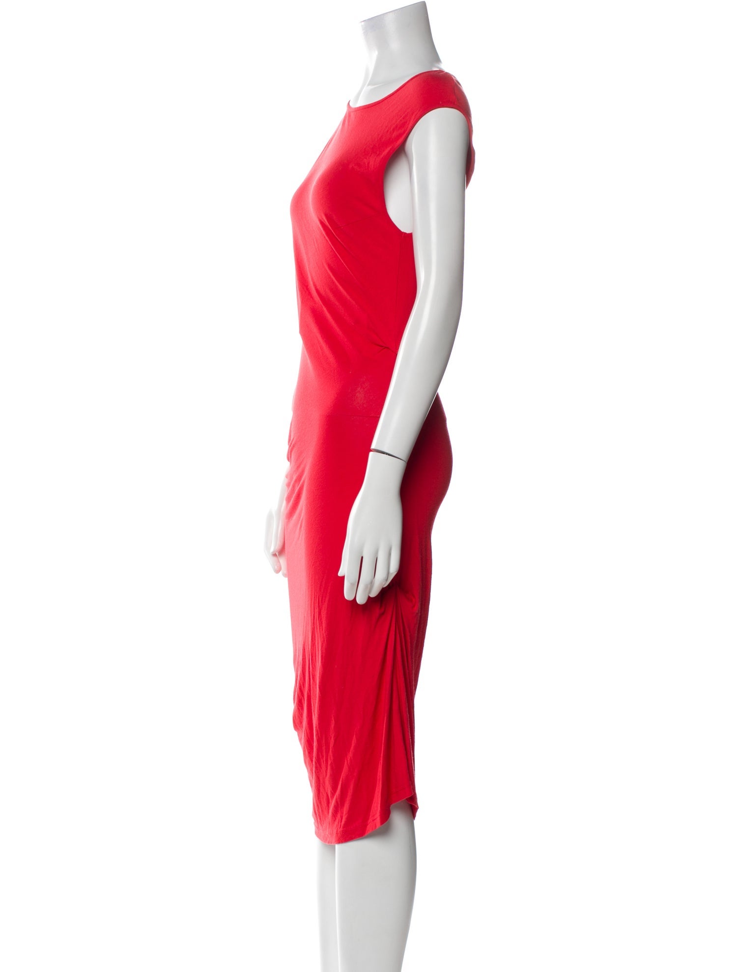 MM6 Maison Margiela Bateau Neckline Midi Length Dress