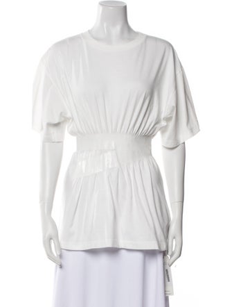 MM6 Maison Margiela Mock Neck Short Sleeve Tunic
