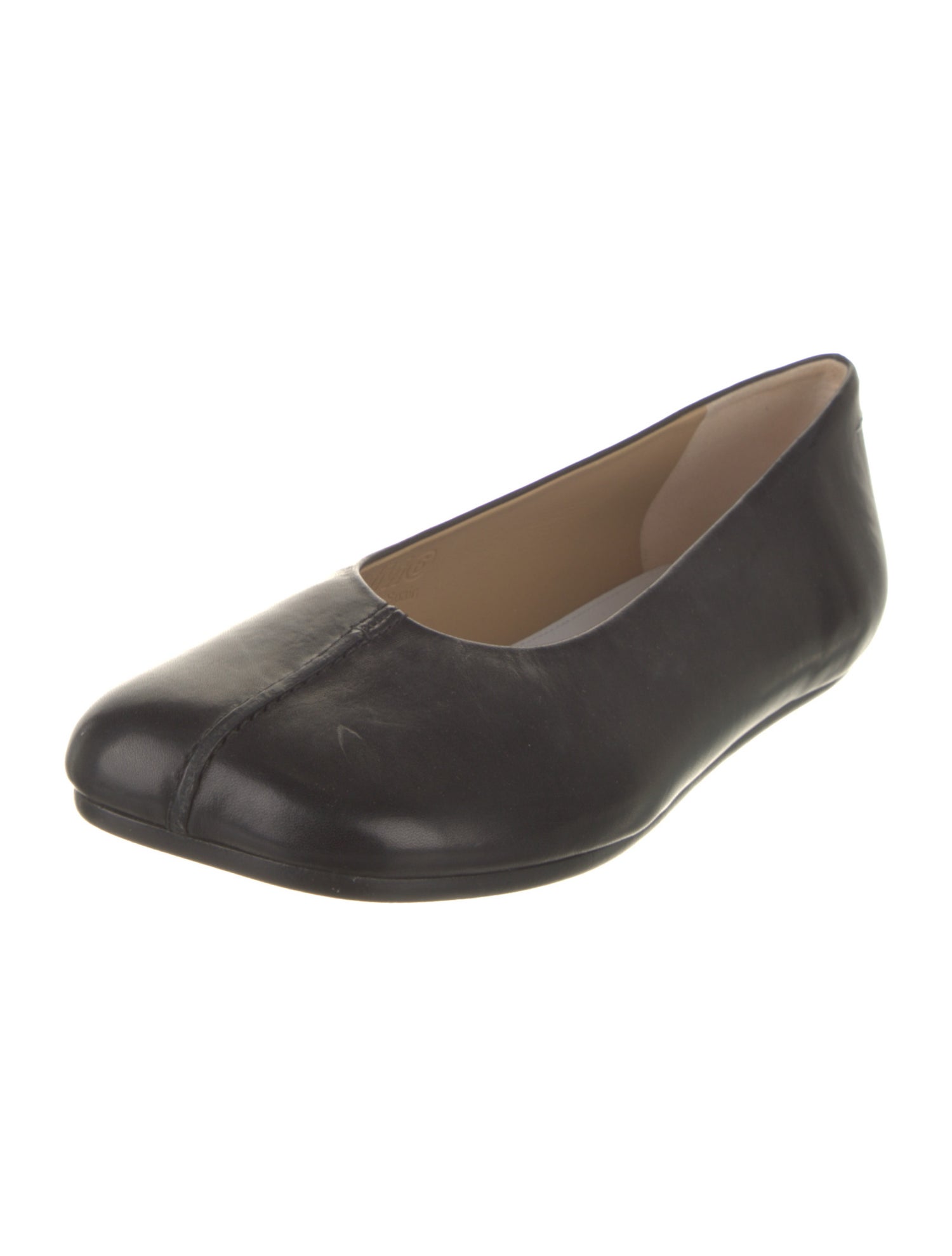 MM6 Maison Margiela Leather Ballet Flats