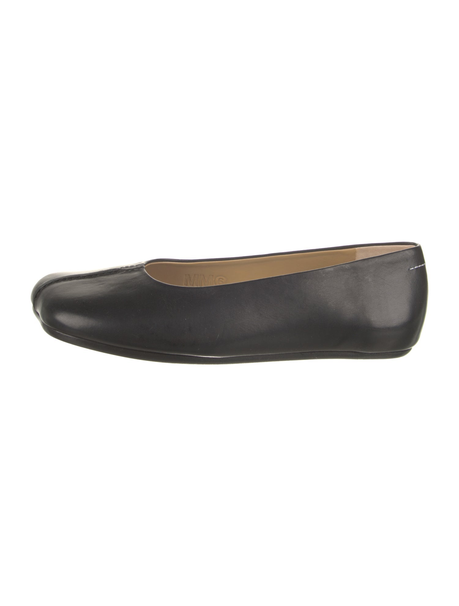 MM6 Maison Margiela Leather Ballet Flats