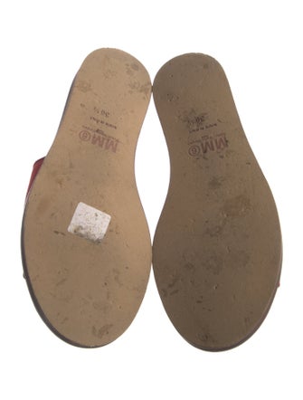 MM6 Maison Margiela Leather Slides