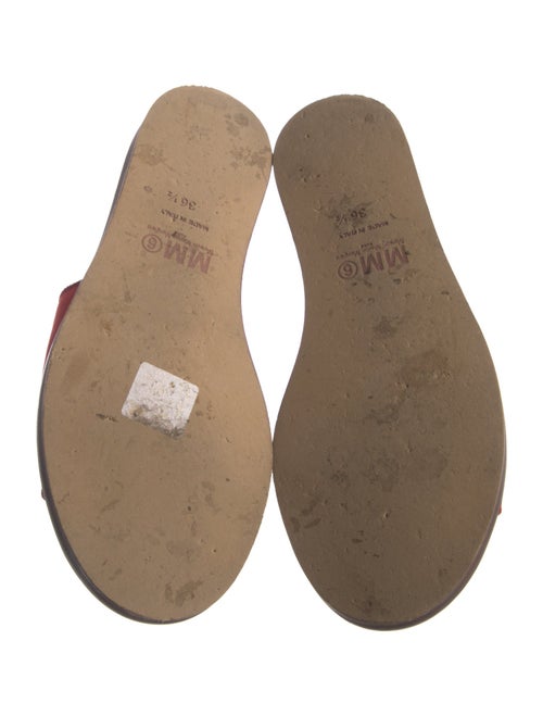 MM6 Maison Margiela Leather Slides