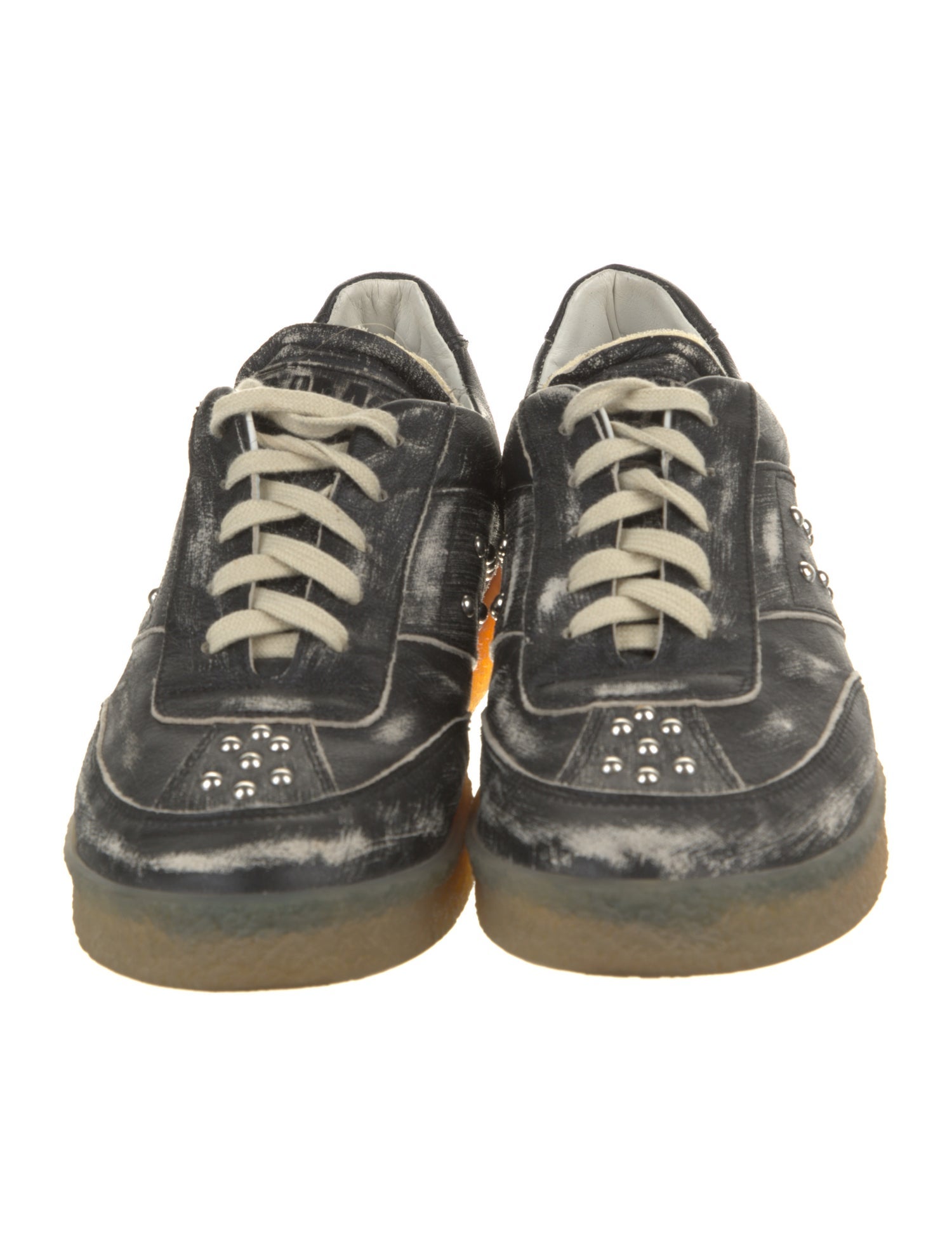 MM6 Maison Margiela Leather Studded Accents Sneakers