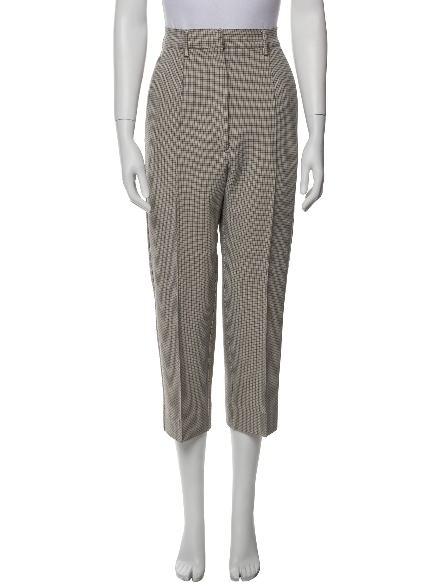 MM6 Maison Margiela Plaid Print Straight Leg Pants