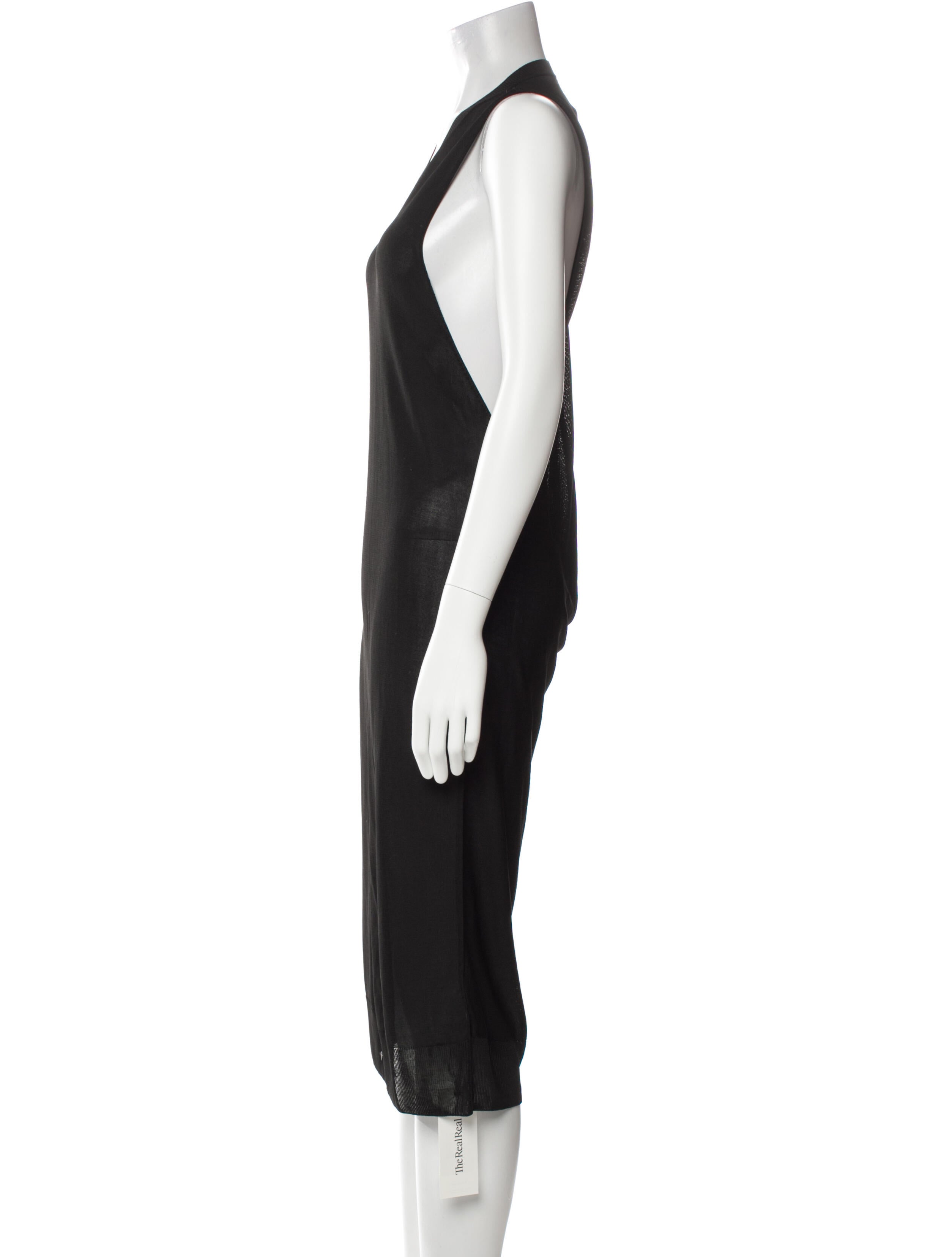 MM6 Maison Margiela V-Neck Midi Length Dress