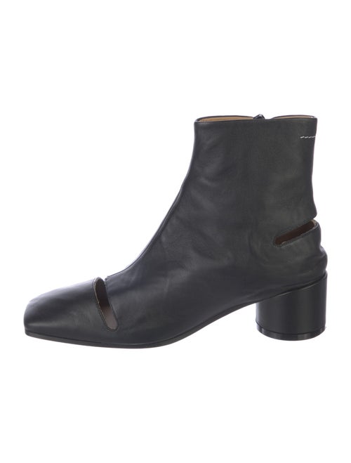MM6 Maison Margiela Leather Lasercut Accents Boots