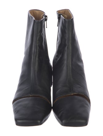 MM6 Maison Margiela Leather Lasercut Accents Boots