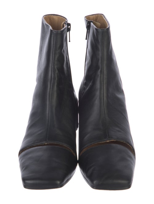 MM6 Maison Margiela Leather Lasercut Accents Boots