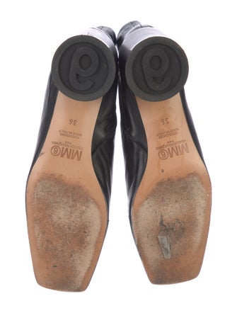 MM6 Maison Margiela Leather Lasercut Accents Boots